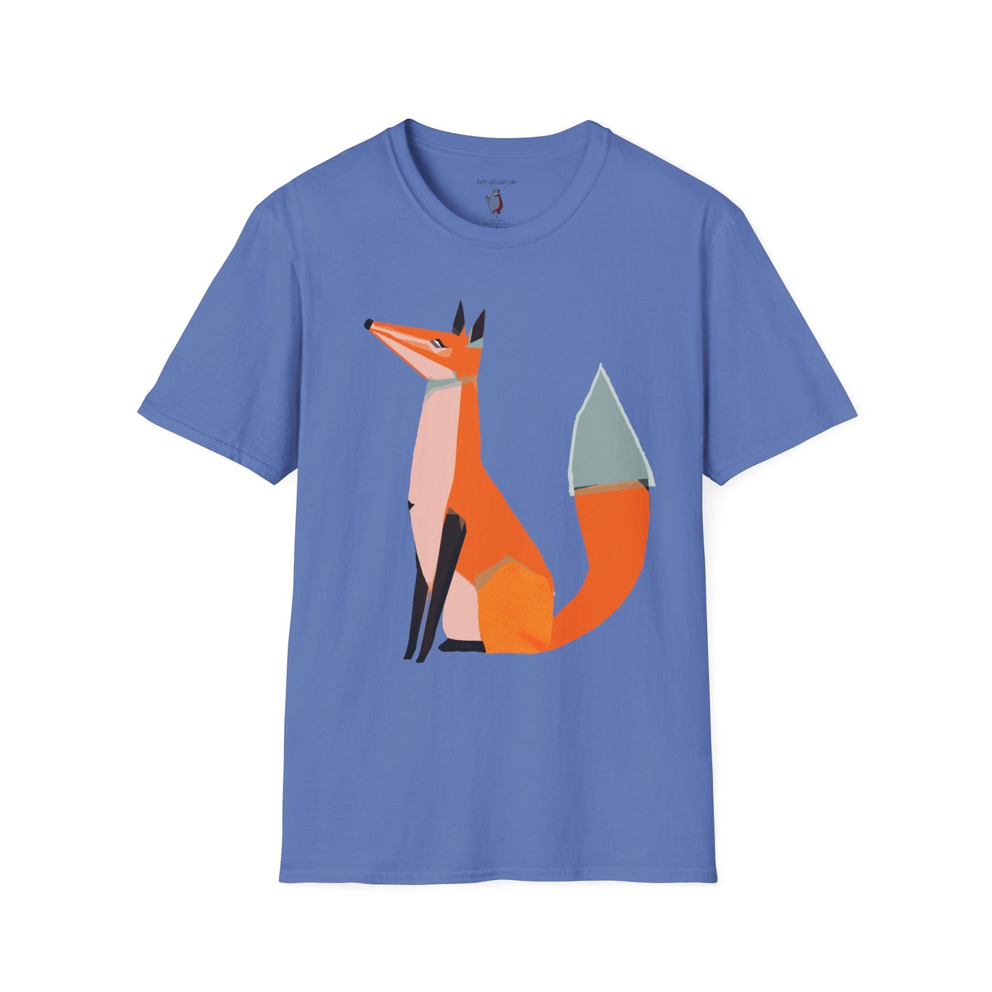 Proud and Stoic Fox Graphic Art Tee - 100% Cotton T-Shirt