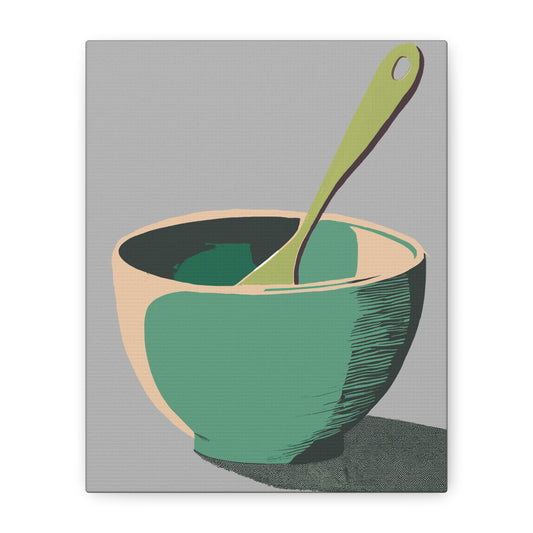 Simple Mixing Bowl Art Print Matte Canvas, Stretched, 1.25"