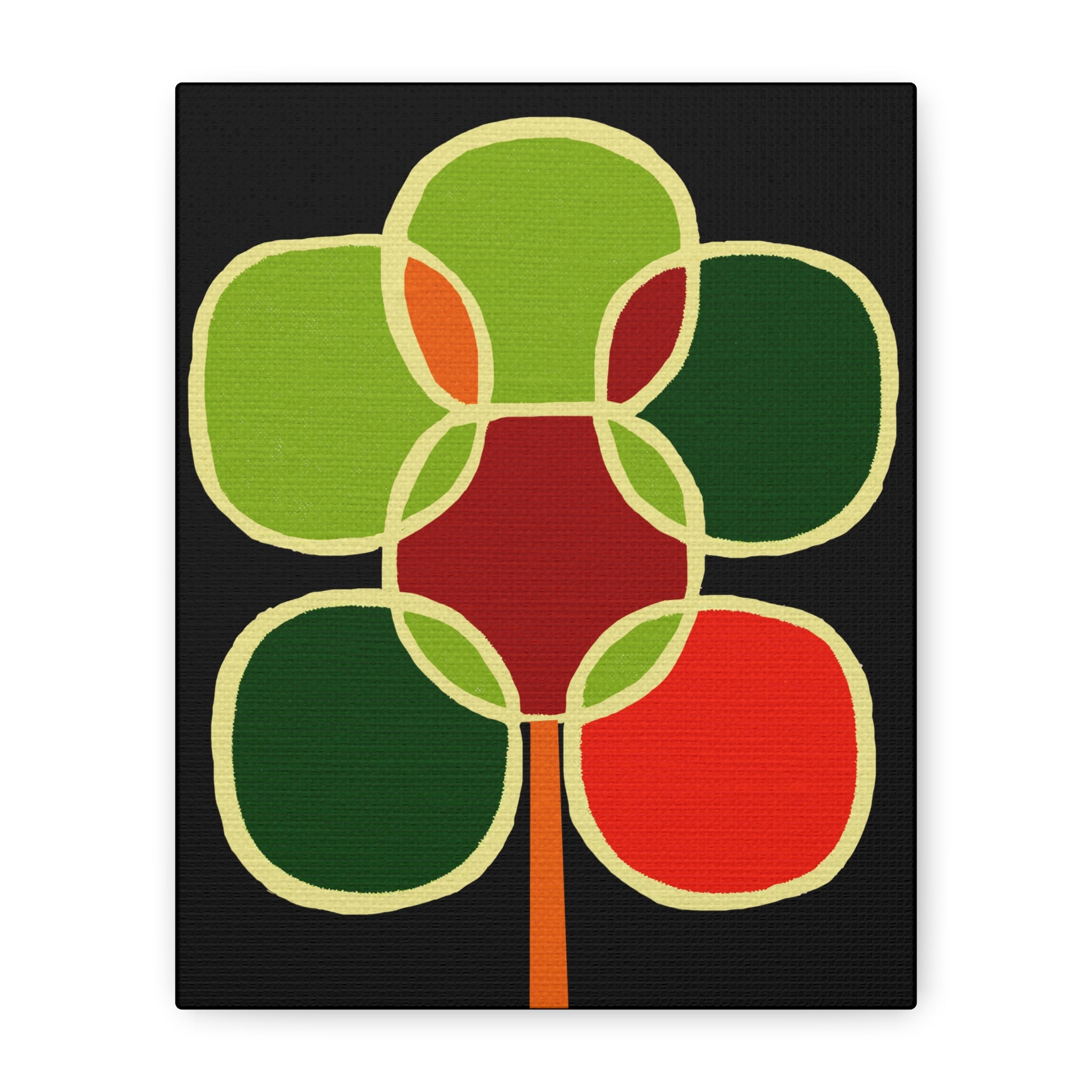 Midwest Modern Cluster Tree Print - Matte Canvas, Stretched, 1.25" -  home decor, wall art, nature, tree