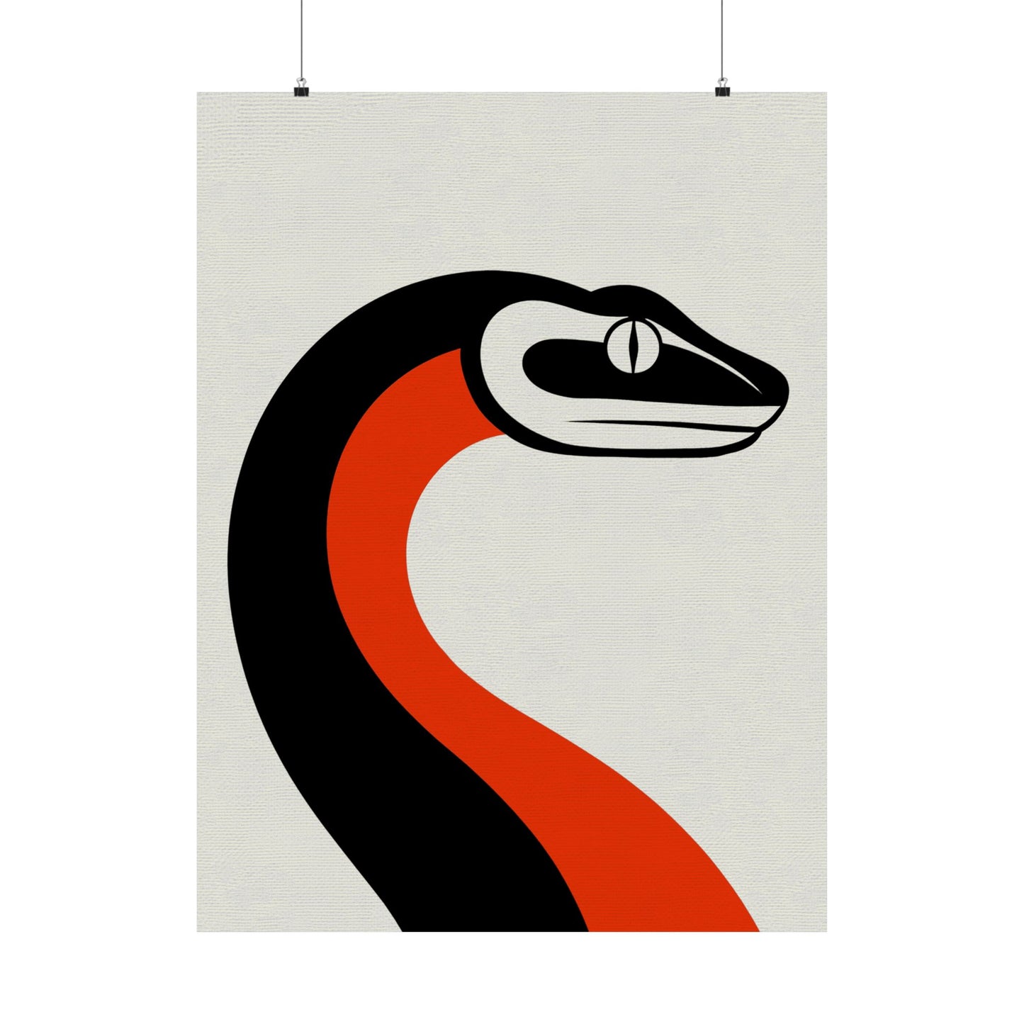 The Year of the Snake -  Mod Graphic Art Matte Vertical Poster