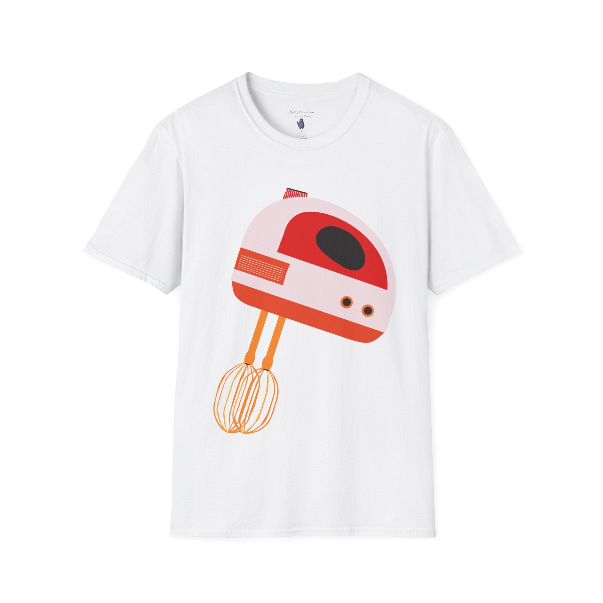 Retro Hand Mixer Blender Graphic T-Shirt