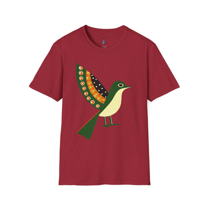 Ready to Fly Bird Graphic Art Tee - 100% Cotton T-Shirt