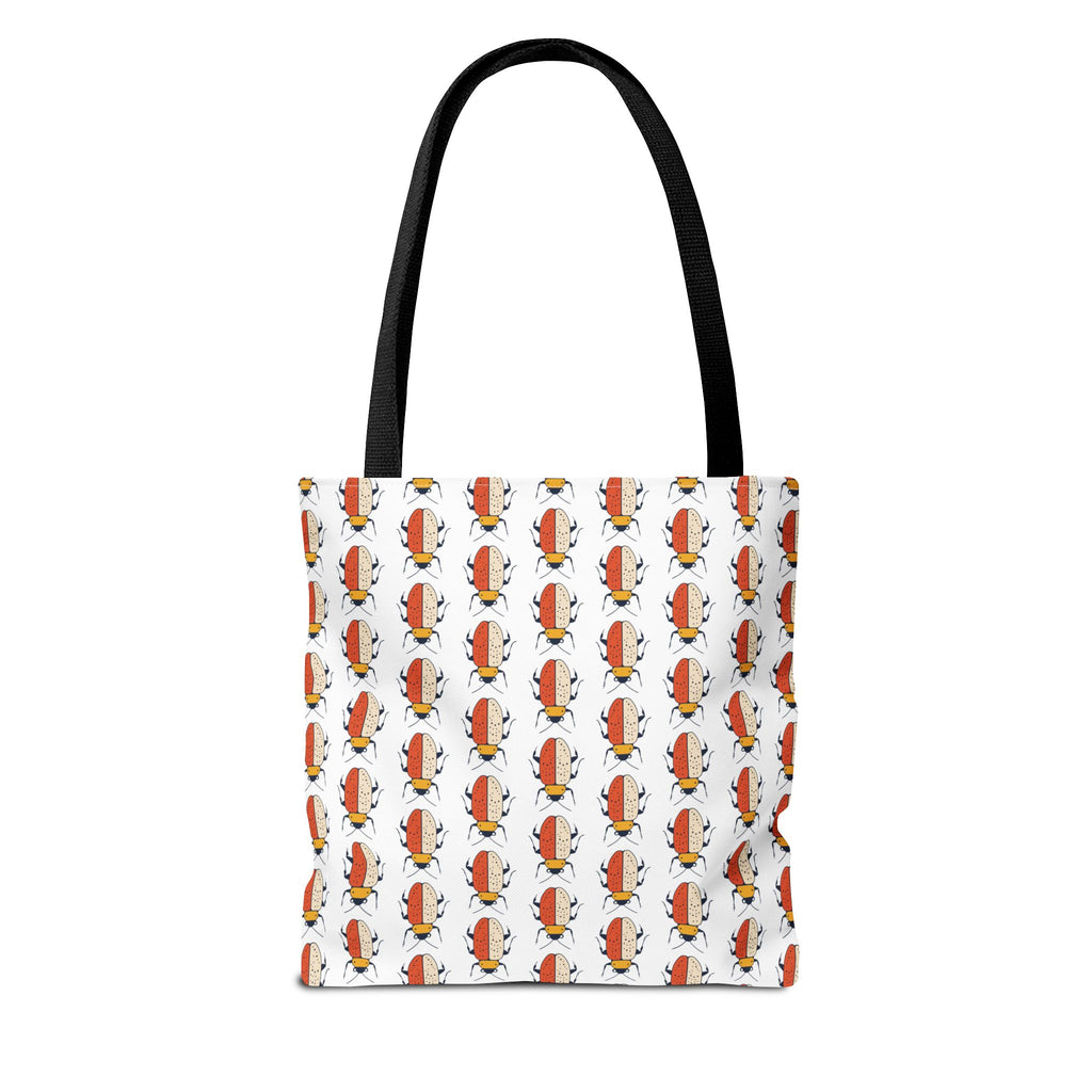 Midwest Mod Colorful Beetle Tote Bag, Eco-Friendly Shopping Bag, Beach Tote, Gift for Nature Lovers, Summer Accessory, Lightweight Carryall