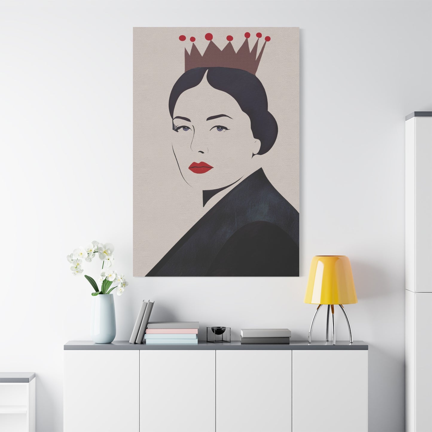 You Are A Queen - Abstract Portrait of Woman - Matte Canvas, Stretched, 1.25"