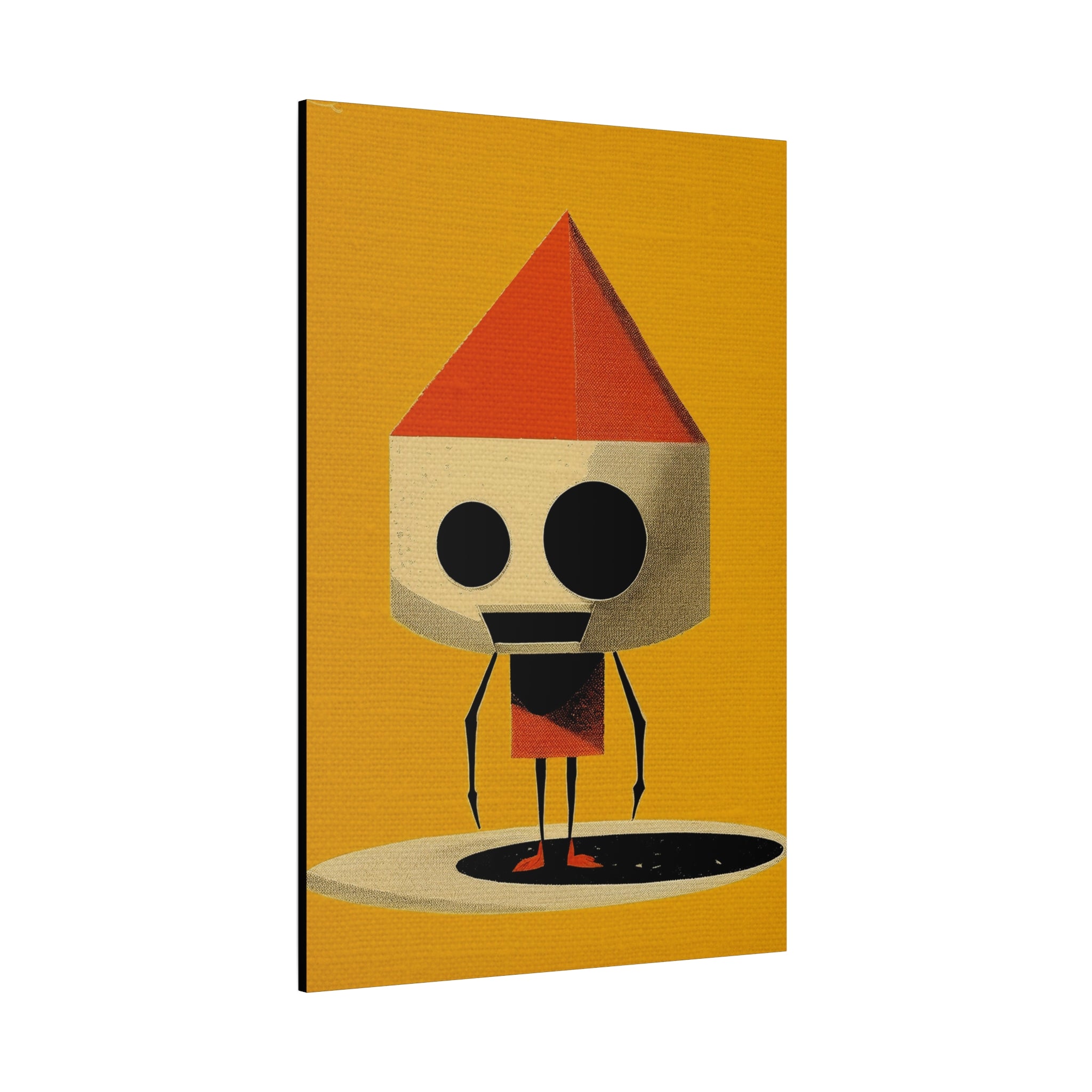 Midwest Modern Pop Art Robot Print - Matte Canvas, Stretched, 1.25" - wall decor, fun art, modern, simple, graphic, robot