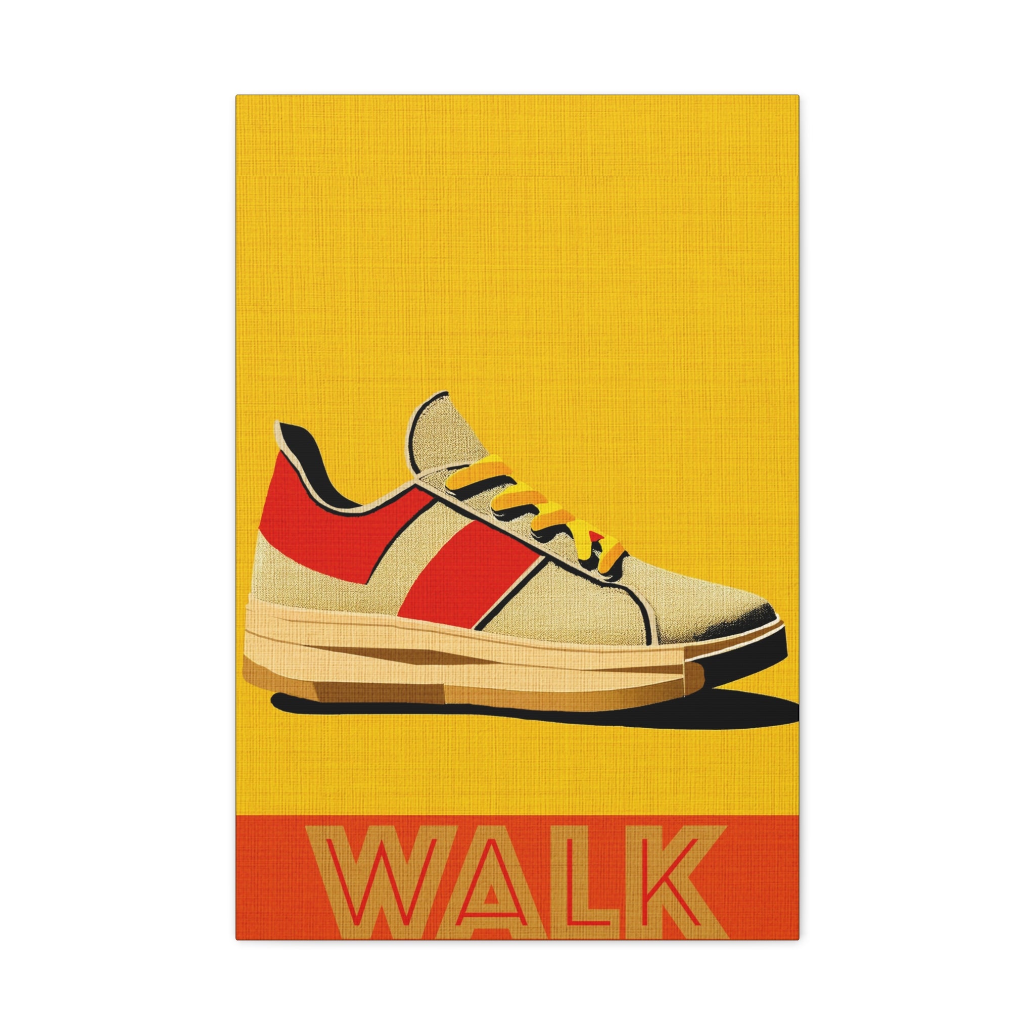 Midwest Modern WALK Walking Activity Art Print - Matte Canvas, Stretched, 1.25"
