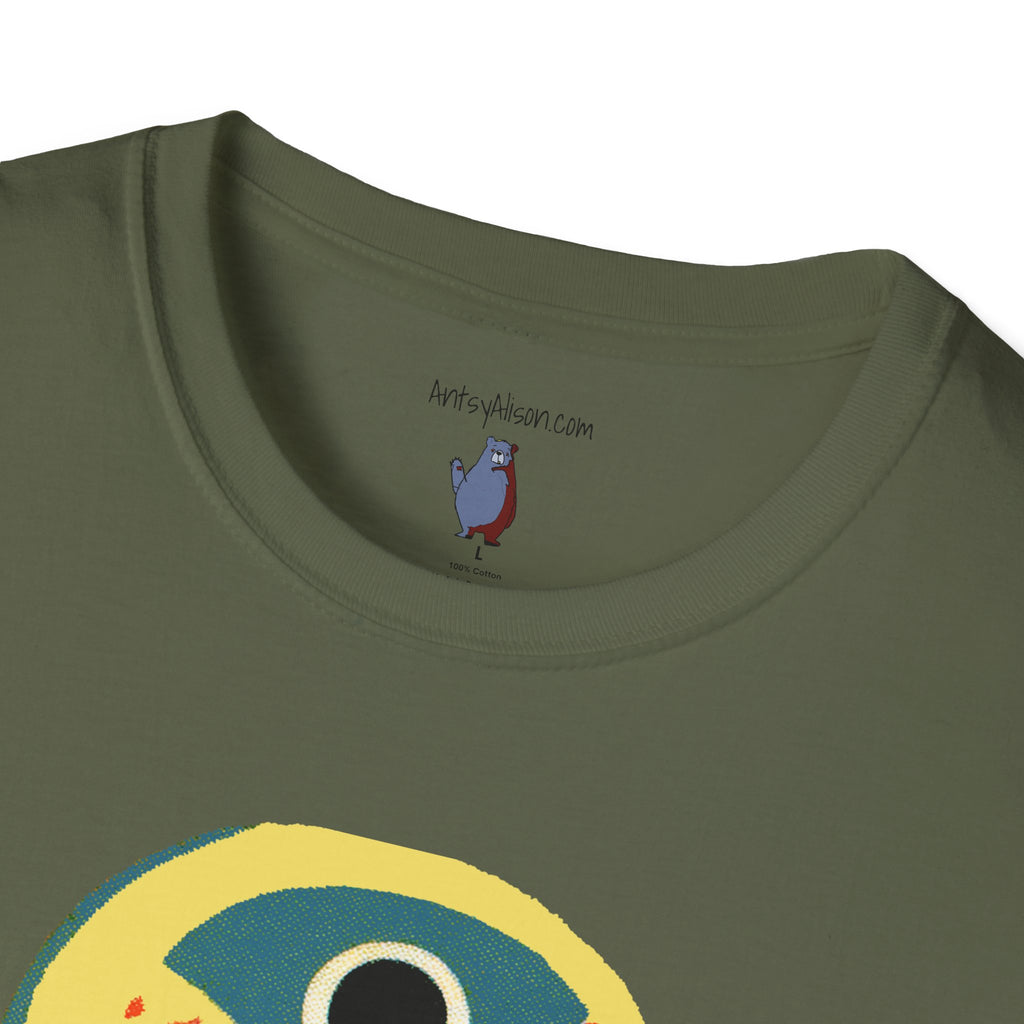 Retro BlueBird Graphic Art Tee - 100% Cotton T-Shirt