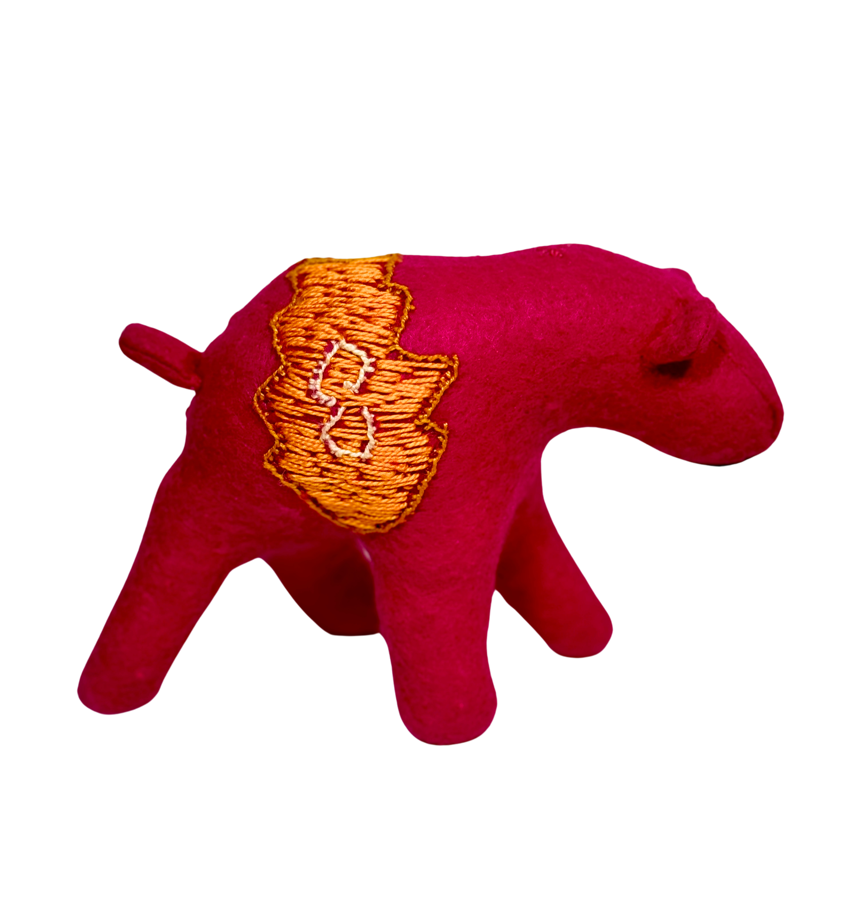 One of a Kind Bear Textile Art Plush Home Decor