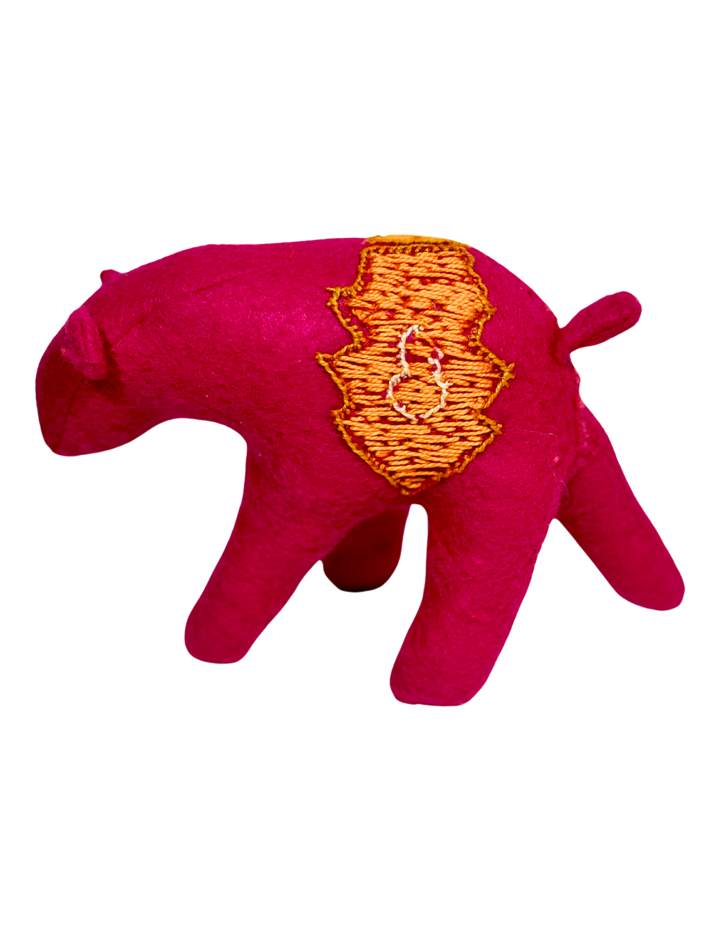 One of a Kind Bear Textile Art Plush Home Decor