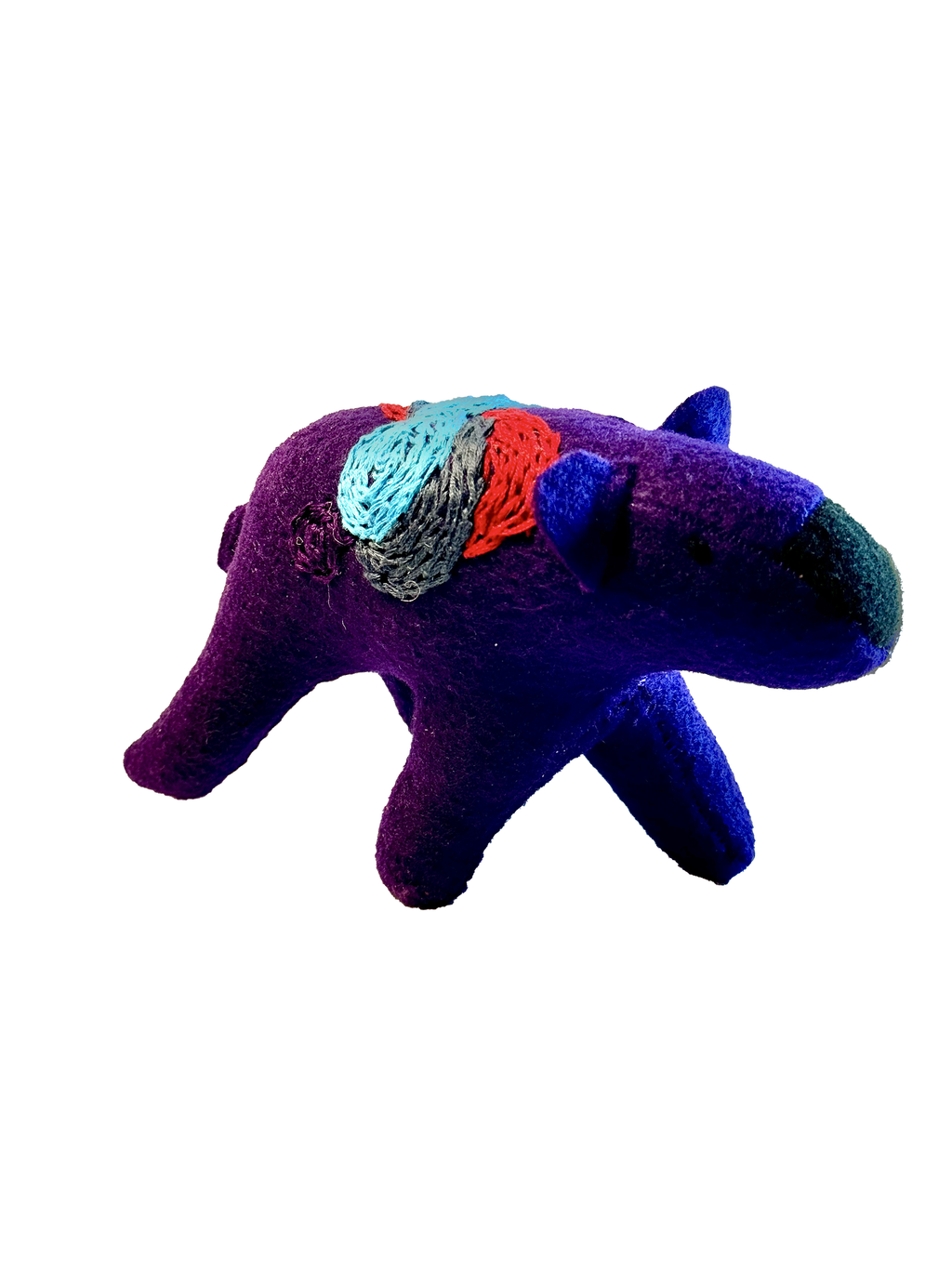 One of a Kind Bear Soft Art Textile Plush Home Decor