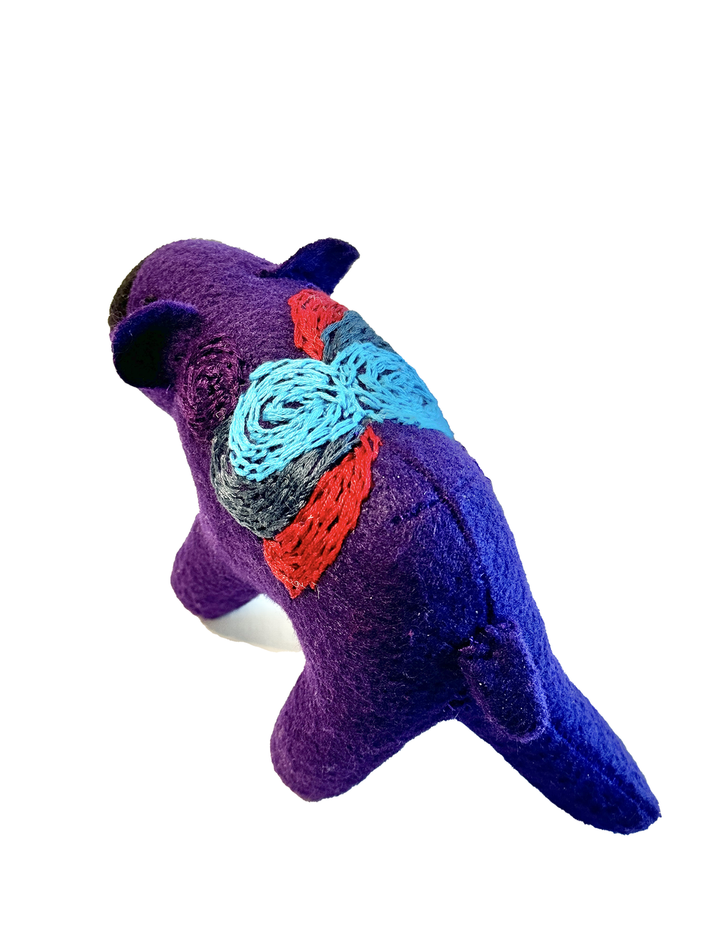 One of a Kind Bear Soft Art Textile Plush Home Decor