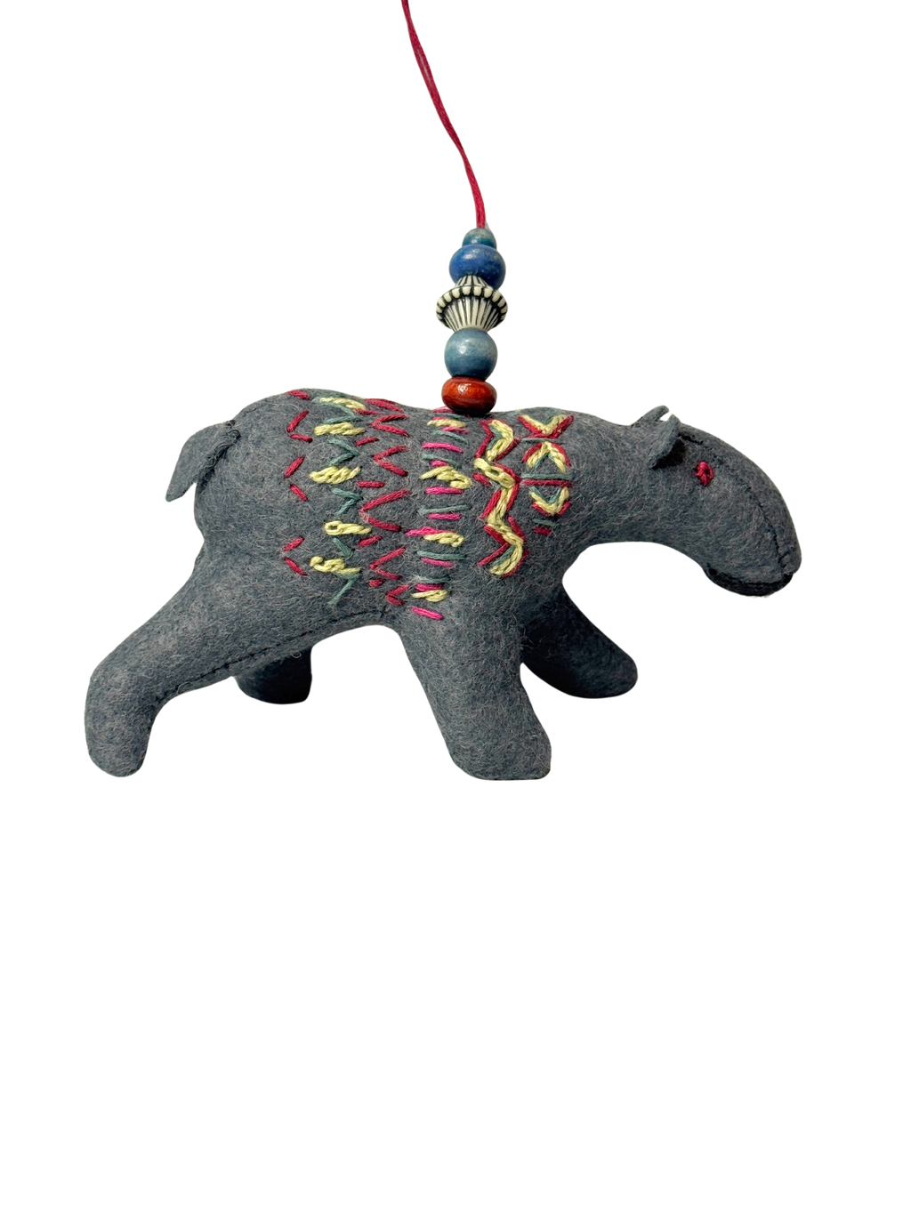 Folk Art Guardian – Hanging Soft Sculpture Ornament Bearfolk -Heidi Hawthorn - Woodland Collection