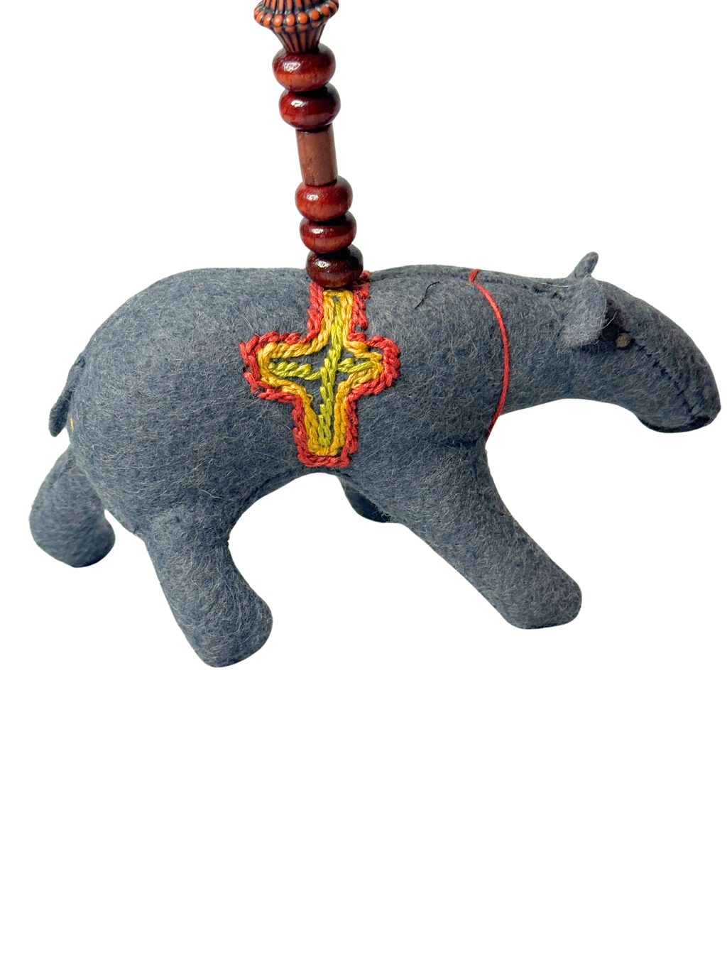 Folk Art Guardian – Hanging Soft Sculpture Ornament Bearfolk -Ali Alderleaf - Woodland Collection