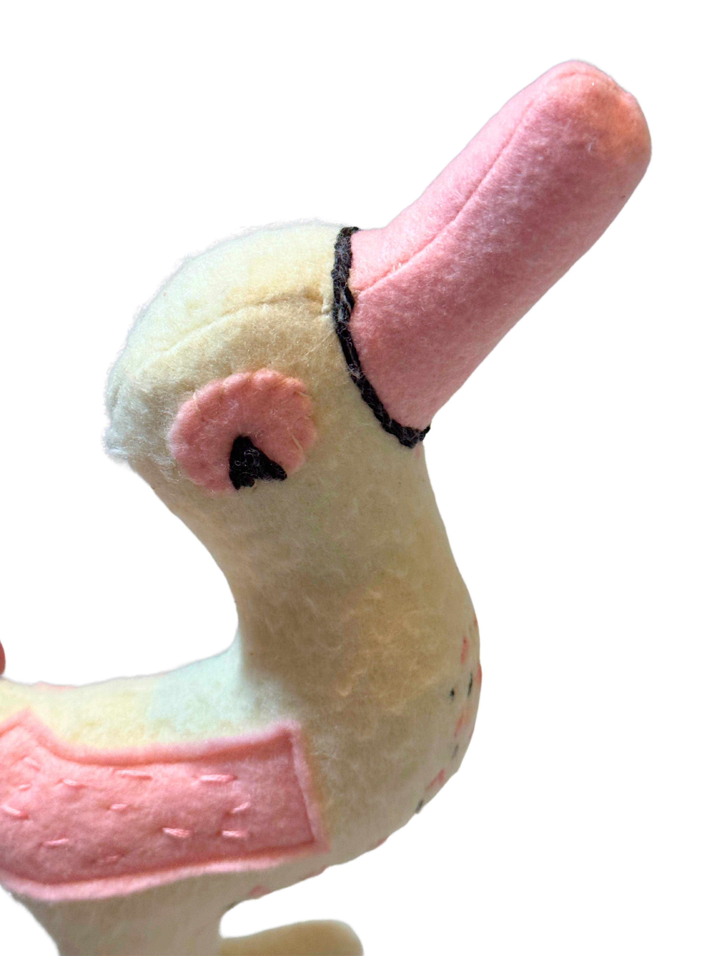 Polly The Proud Duck - Soft Art Sculpture - One of a Kind - Woodland Collection