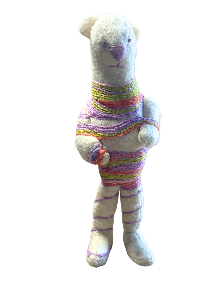 One of a Kind Office Sidekick - Ziggy - Payroll Admin Striped Bear - Workspace Office Flair