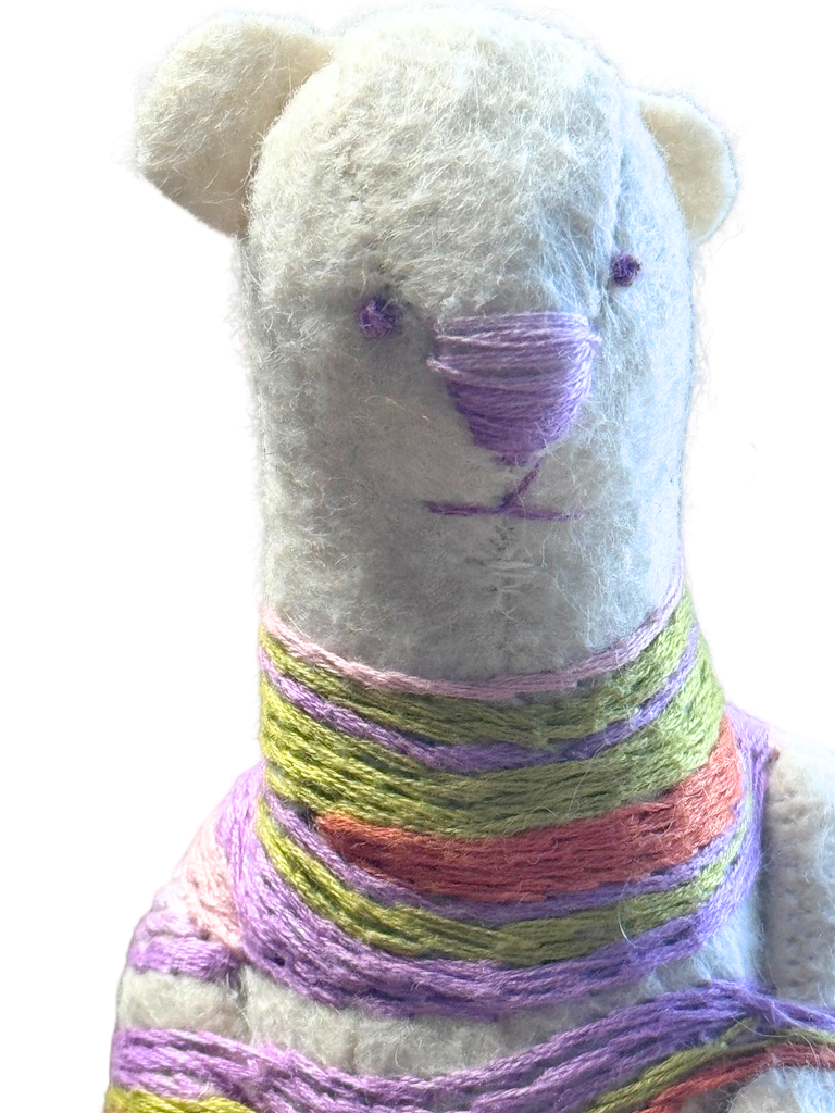 One of a Kind Office Sidekick - Ziggy - Payroll Admin Striped Bear - Workspace Office Flair