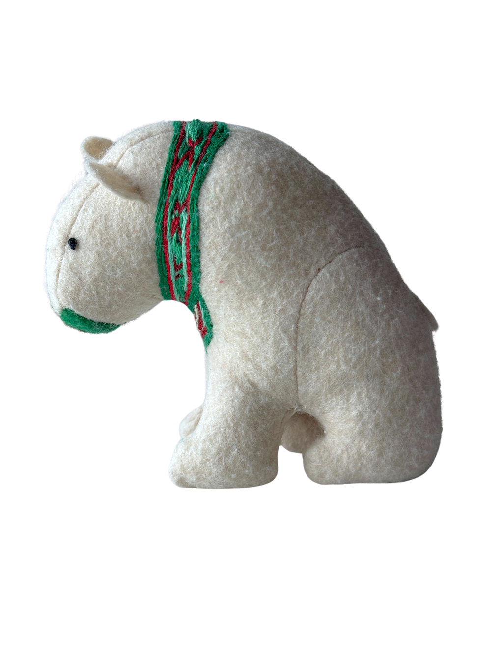 Sadie - Winter Scarf Bear - Seasonal Sidekick — One-of-a-Kind Soft Art Sculpture