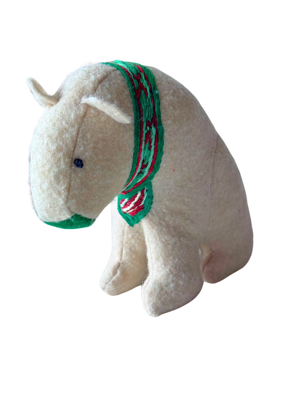 Sadie - Winter Scarf Bear - Seasonal Sidekick — One-of-a-Kind Soft Art Sculpture
