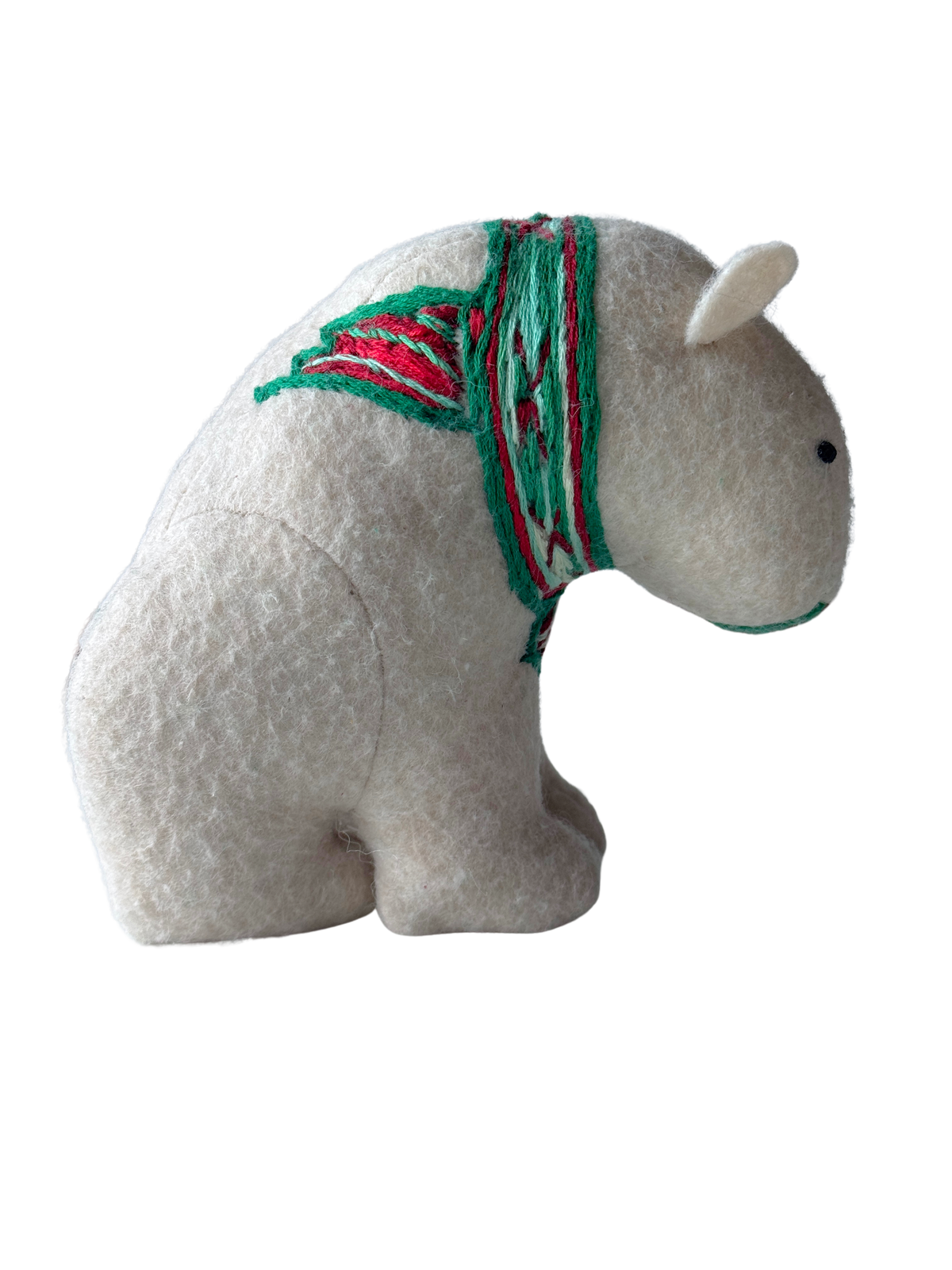 Sadie - Winter Scarf Bear - Seasonal Sidekick — One-of-a-Kind Soft Art Sculpture