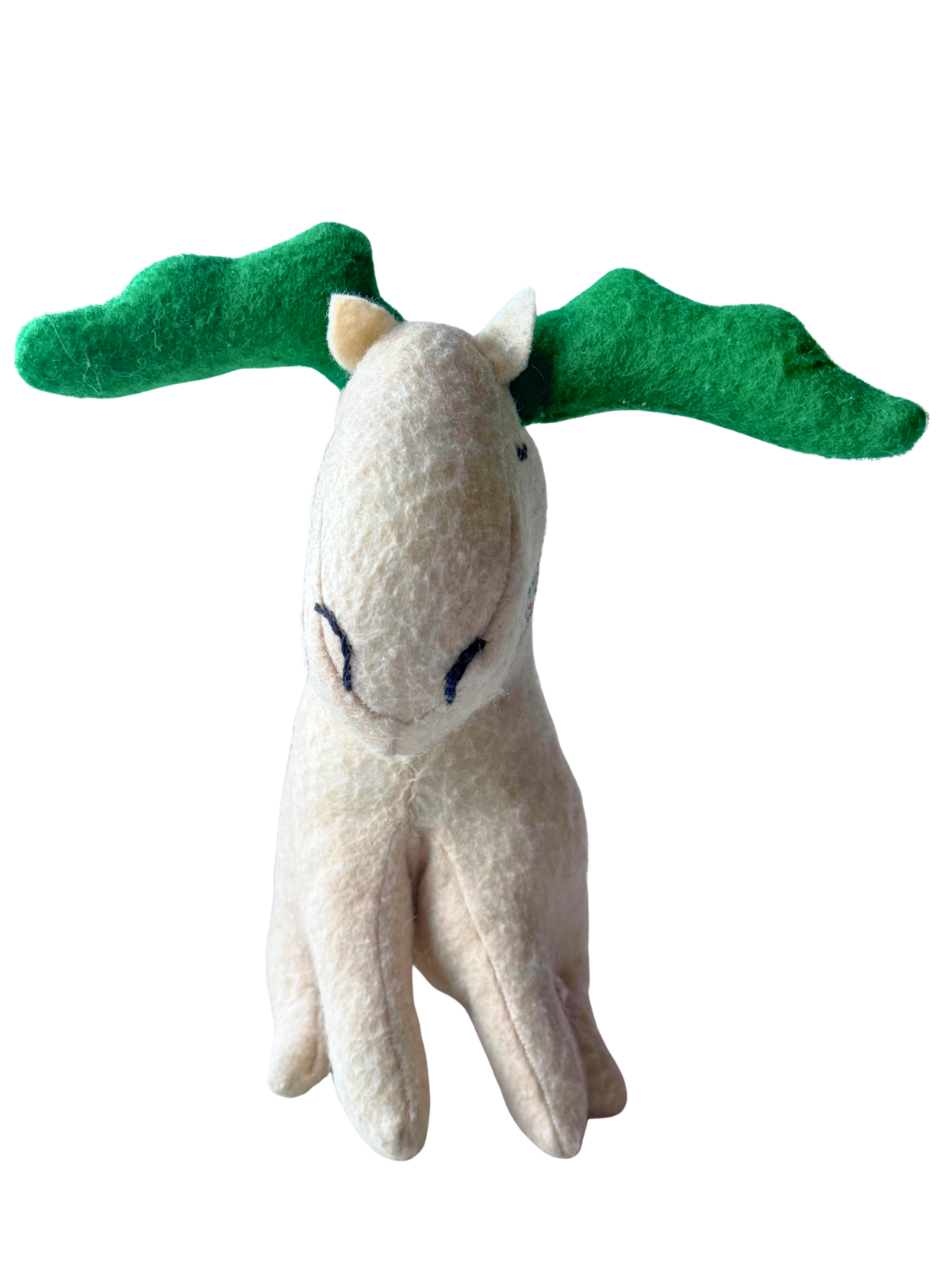 Millie - Winter Scarf Moose - Seasonal Sidekick — One-of-a-Kind Soft Art Sculpture