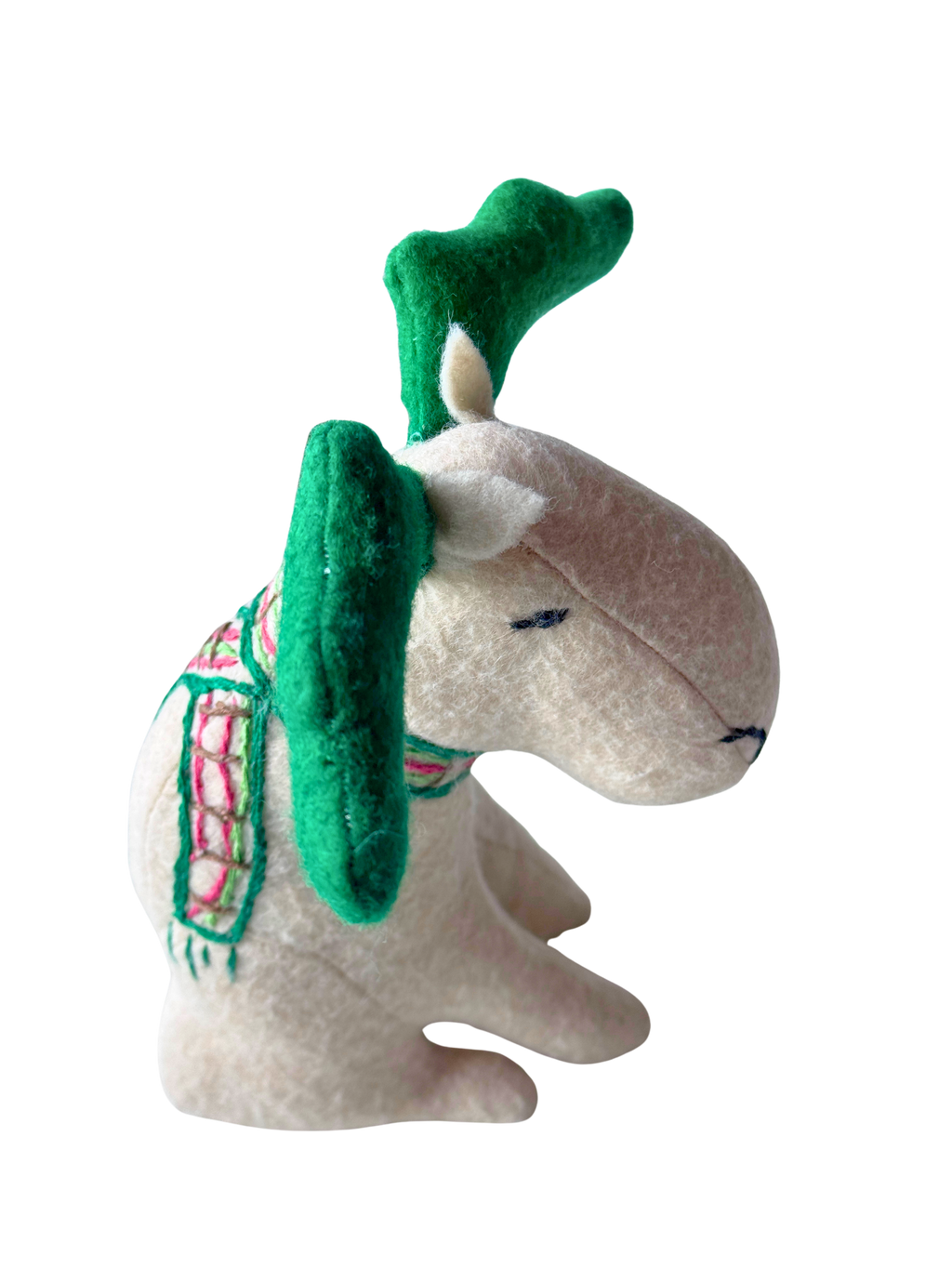 Millie - Winter Scarf Moose - Seasonal Sidekick — One-of-a-Kind Soft Art Sculpture