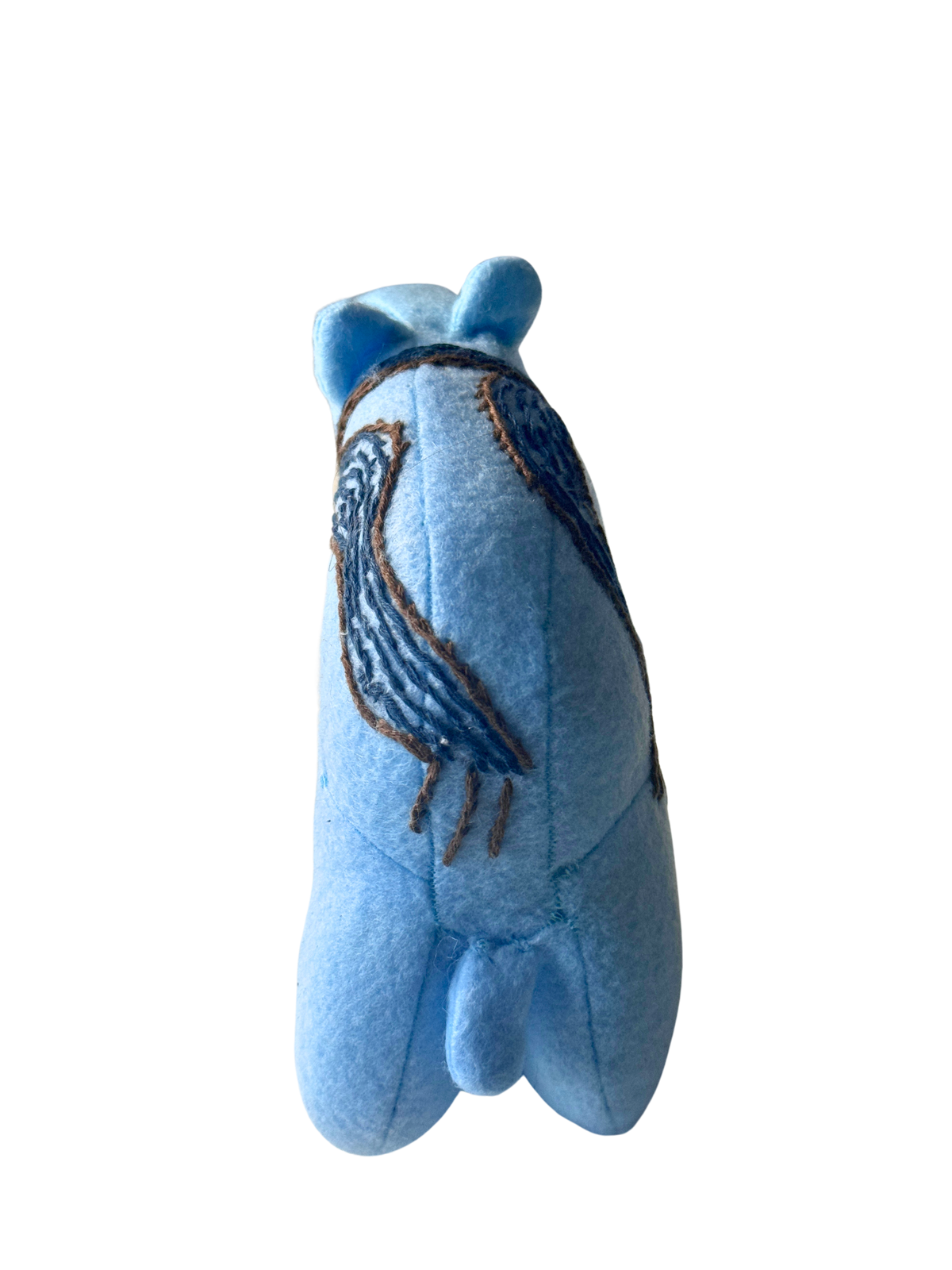 Blueberry - Winter Scarf Bear - Seasonal Sidekick — One-of-a-Kind Soft Art Sculpture