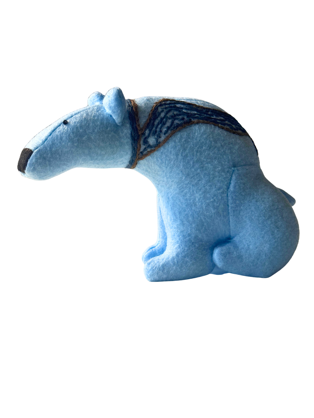 Blueberry - Winter Scarf Bear - Seasonal Sidekick — One-of-a-Kind Soft Art Sculpture
