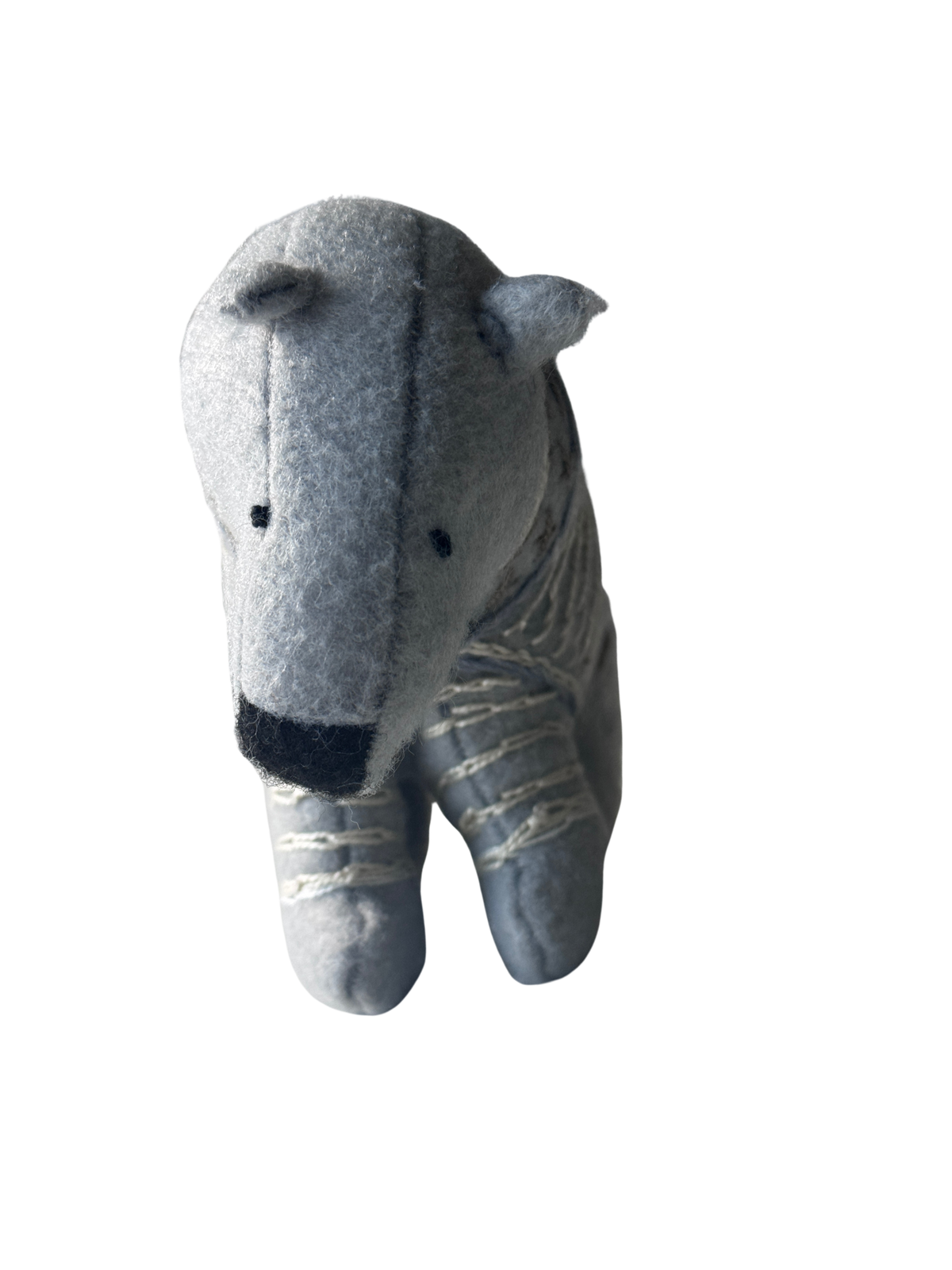 Snowbird - Winter Sweater Bear - Seasonal Sidekick — One-of-a-Kind Soft Art Sculpture