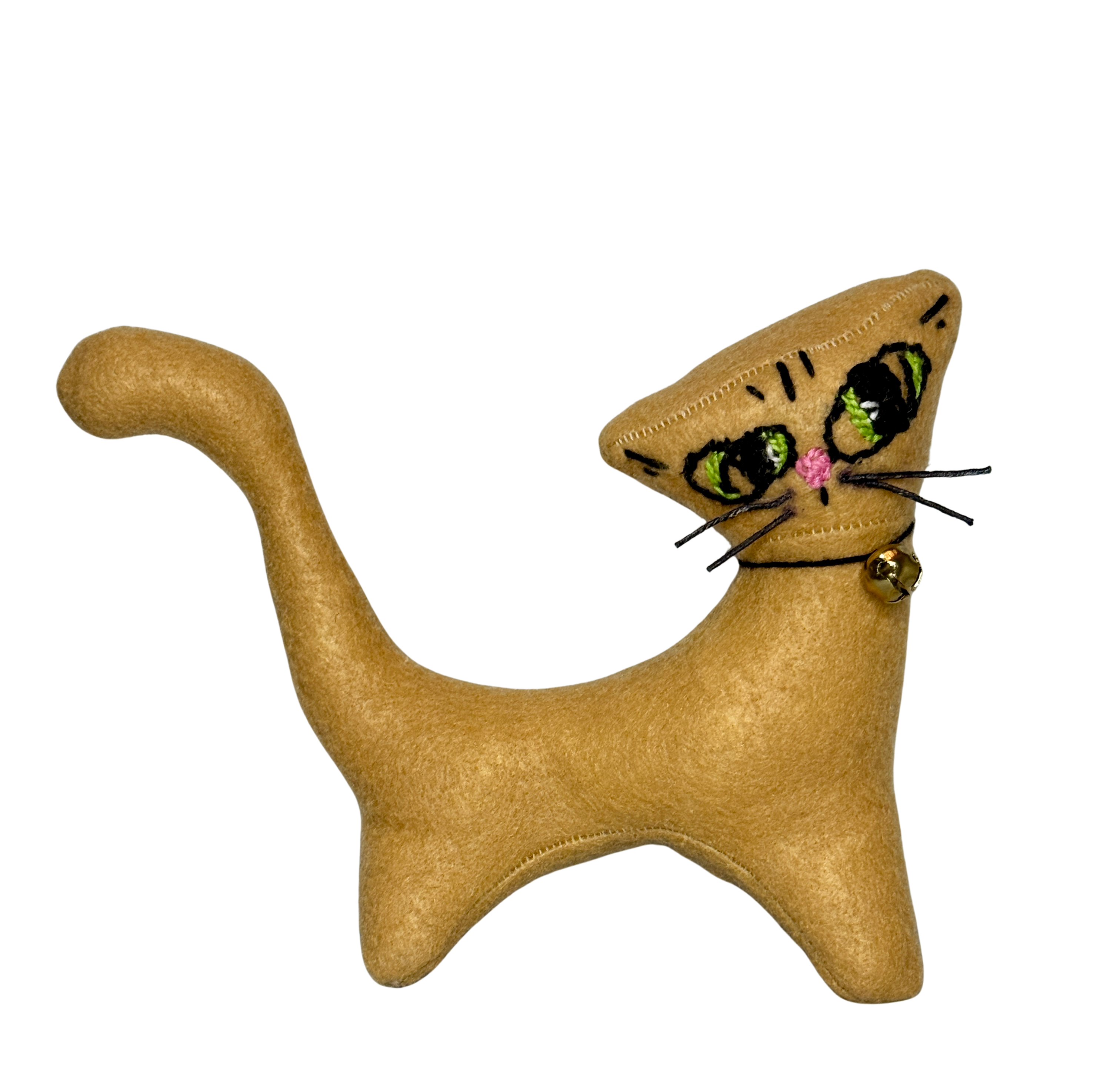 Retro Inspired Kitty Cat - One of a Kind - Soft Art Plush