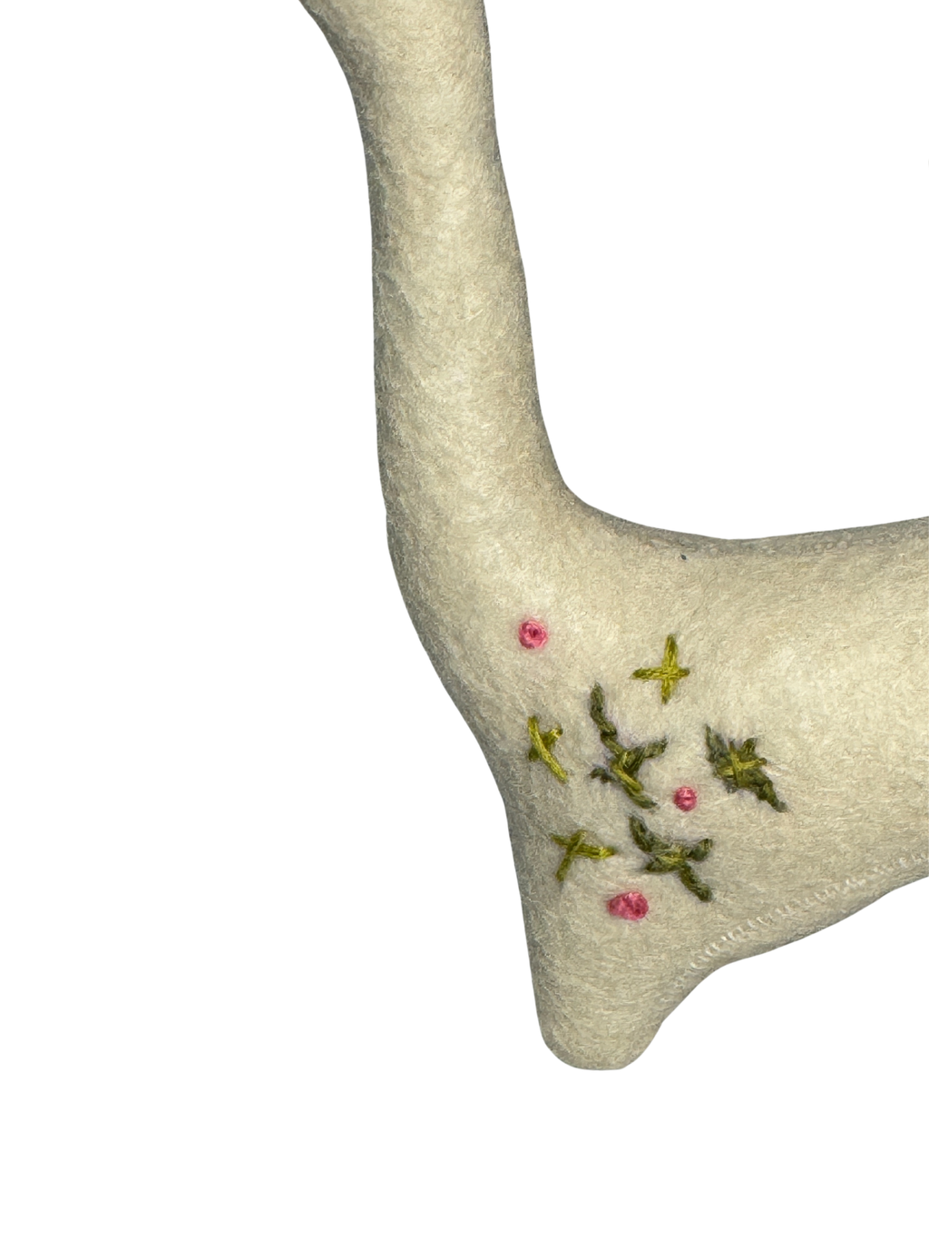 Retro Inspired Creamy and Dreamy Kitty Cat - One of a Kind - Soft Art Plush