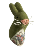 Sage The Green Bunny  - One of a Kind Artisan Felt Creation - Woodland Collection