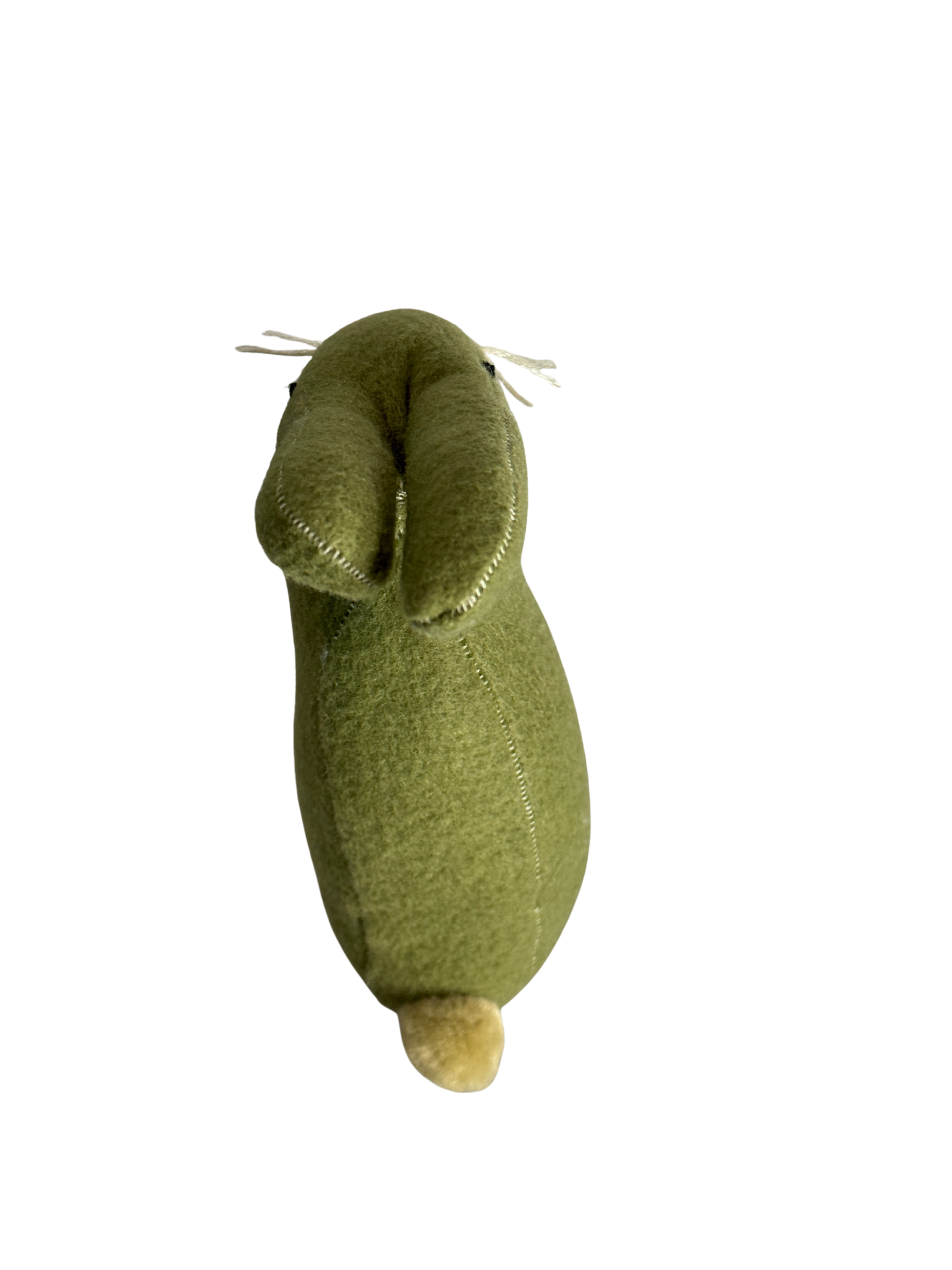 Sage The Green Bunny  - One of a Kind Artisan Felt Creation - Woodland Collection