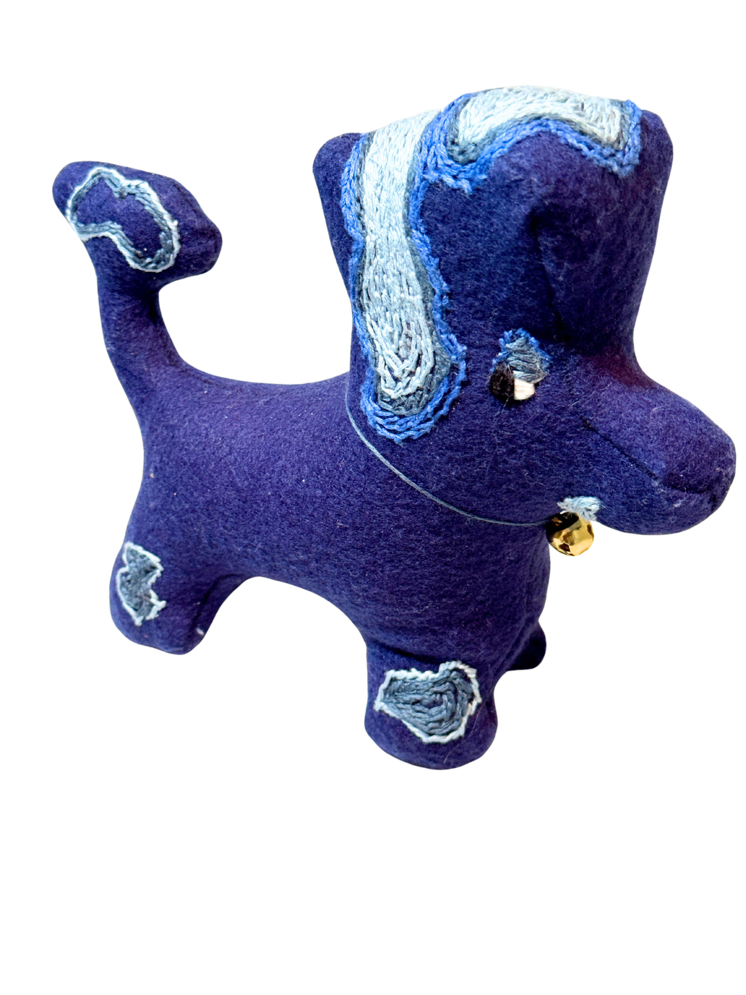 Side Eye Silas, The Dog - One of a Kind Artisan Felt Creation - Companion Collection