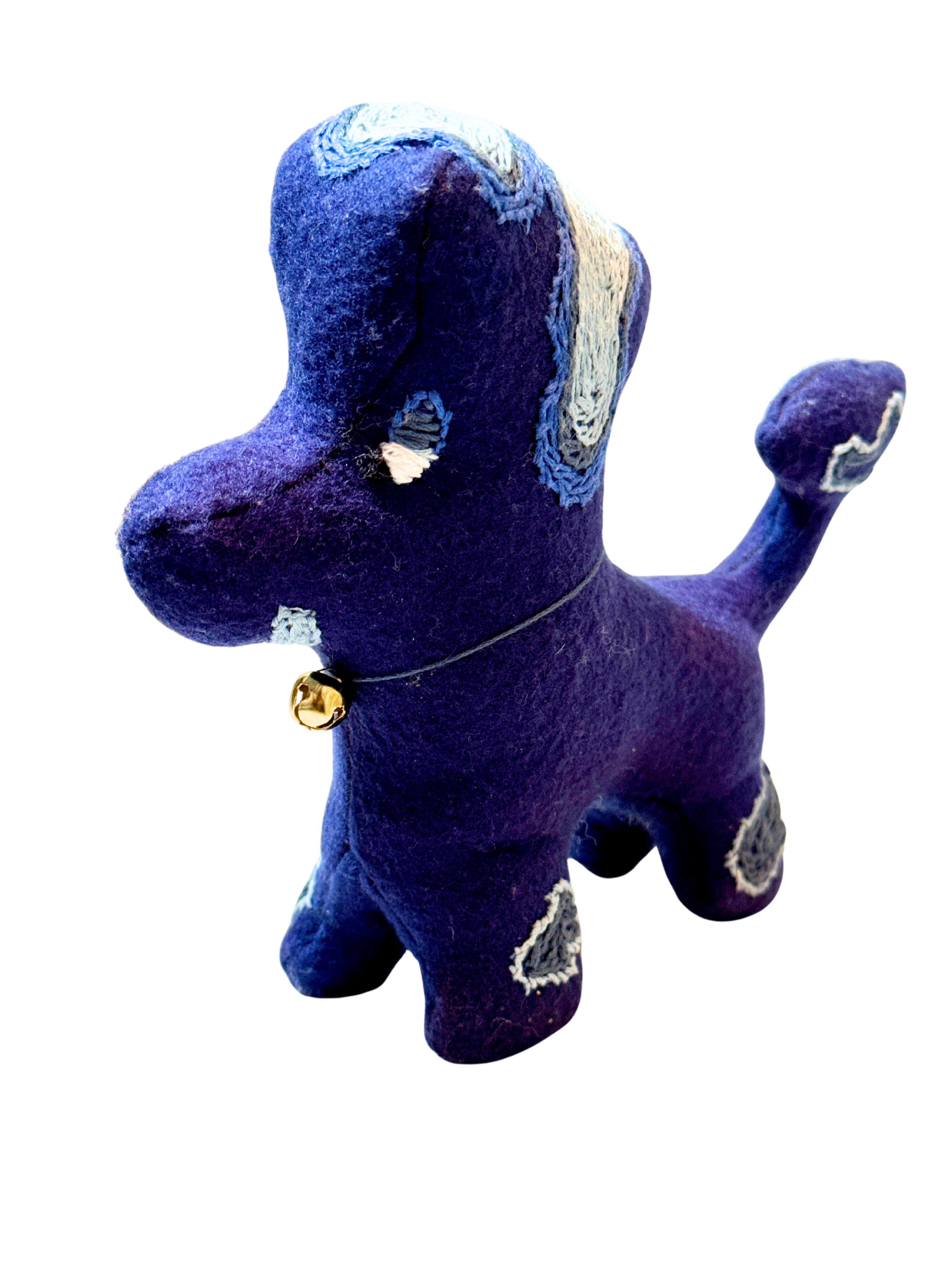 Side Eye Silas, The Dog - One of a Kind Artisan Felt Creation - Companion Collection