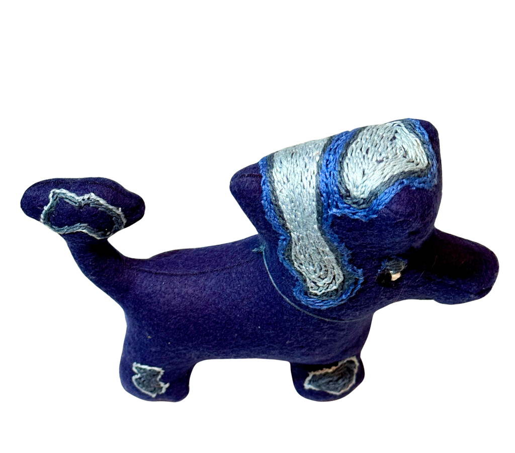 Side Eye Silas, The Dog - One of a Kind Artisan Felt Creation - Companion Collection