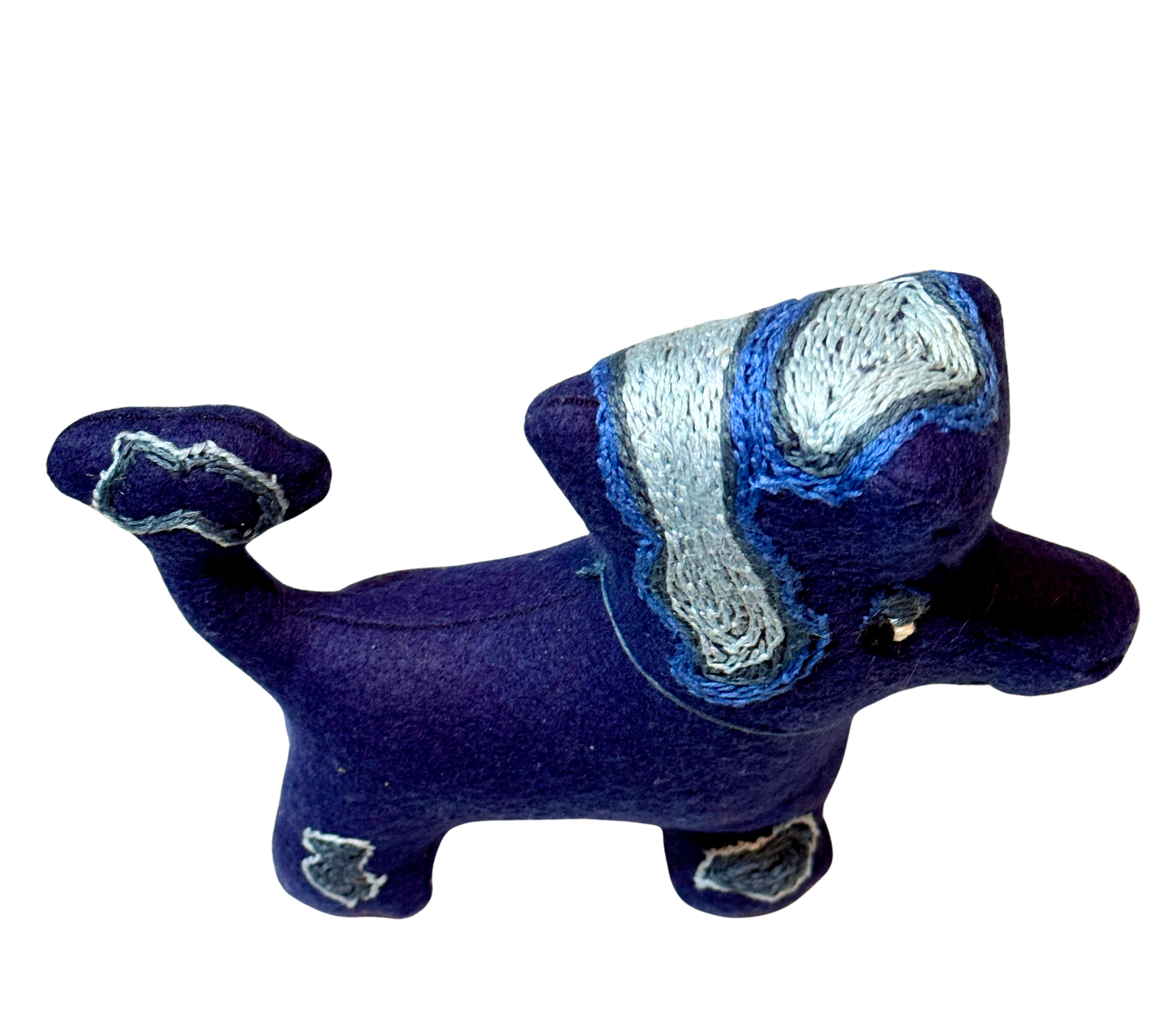 Side Eye Silas, The Dog - One of a Kind Artisan Felt Creation - Companion Collection