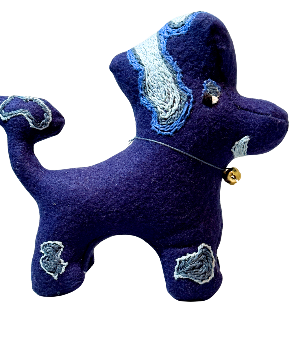 Side Eye Silas, The Dog - One of a Kind Artisan Felt Creation - Companion Collection