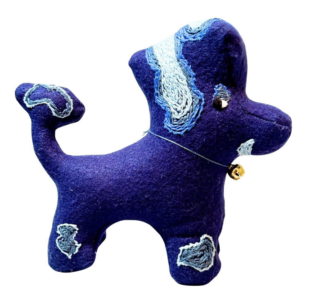 Side Eye Silas, The Dog - One of a Kind Artisan Felt Creation - Companion Collection