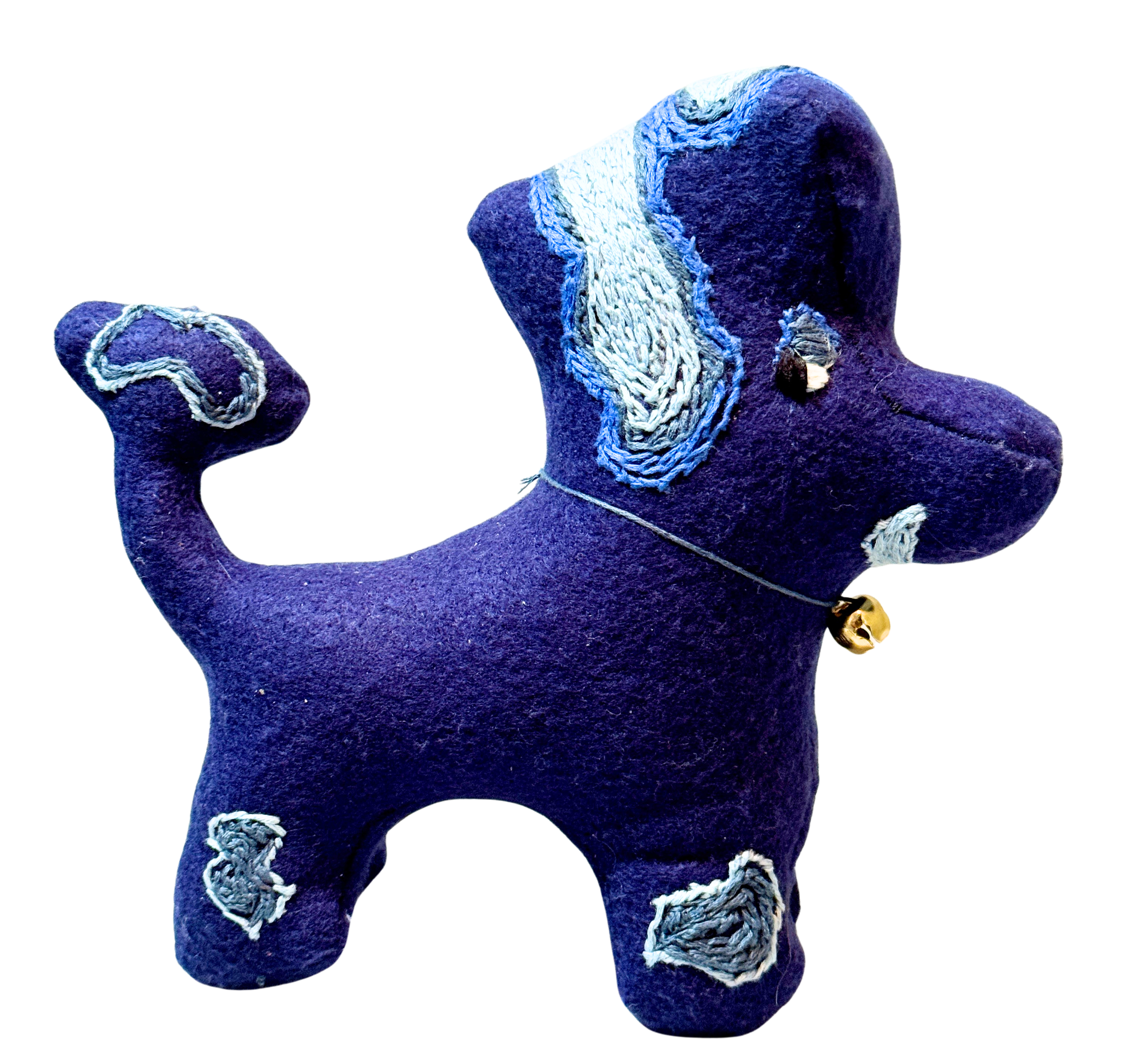 Side Eye Silas, The Dog - One of a Kind Artisan Felt Creation - Companion Collection