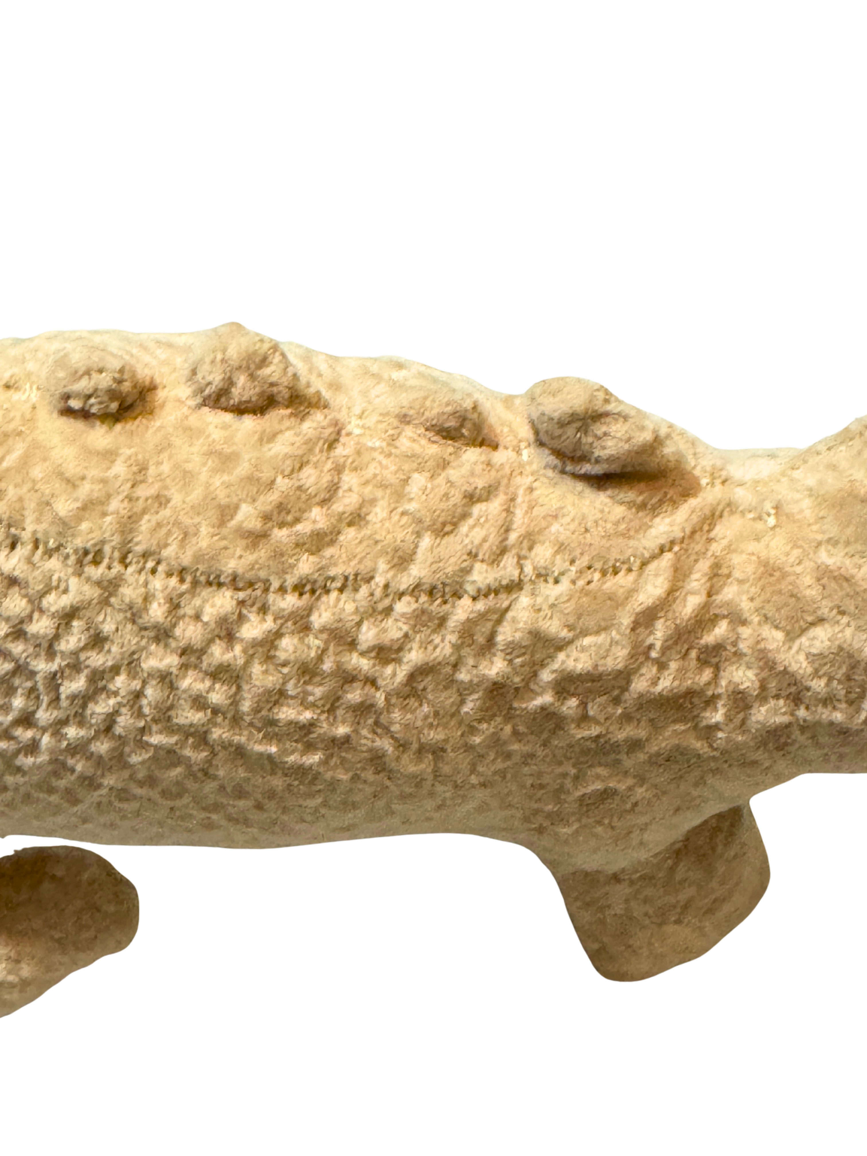 Lyle the Crocodile - One of a Kind Artisan Felt Creation - Savannah Collection