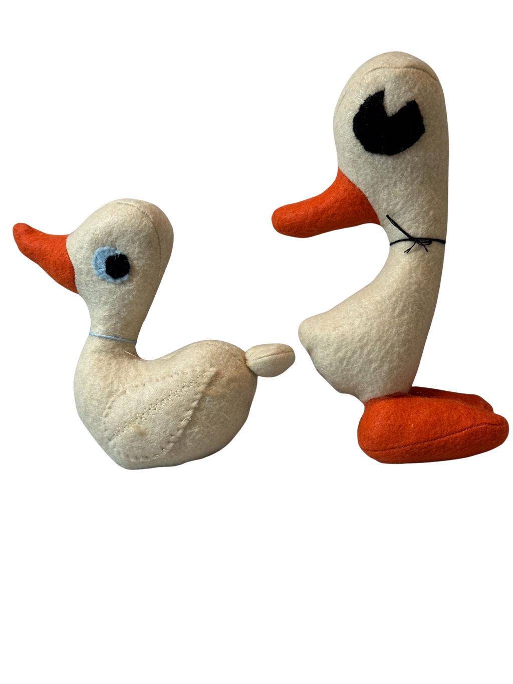 PEARL & PENNY- Pair of Ducks - One of a Kind Artisan Felt Creation Set - Bird Collection
