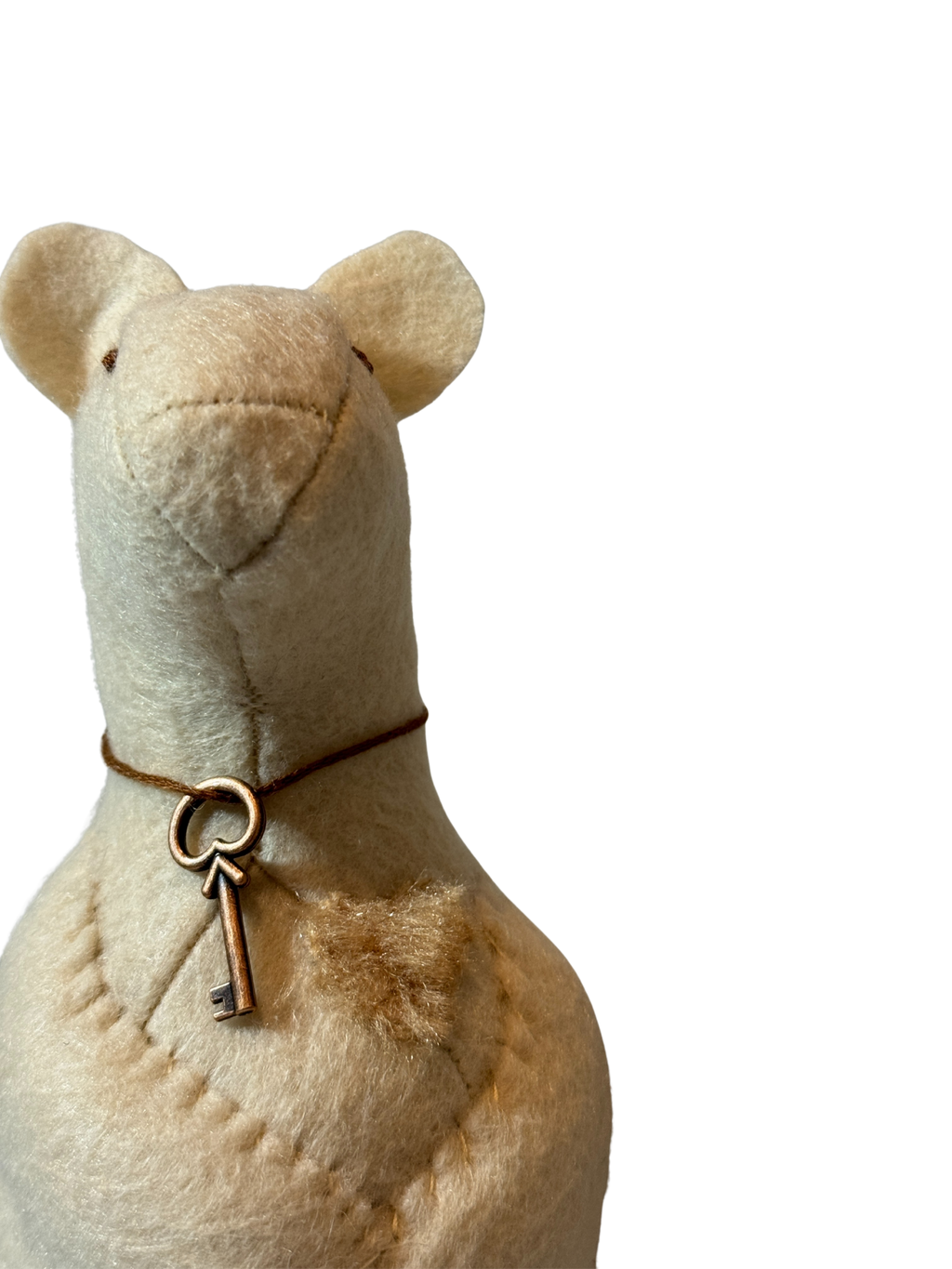 ASPEN - Cozy Loving Bear - One of a Kind Artisan Felt Creation - Woodland Collection