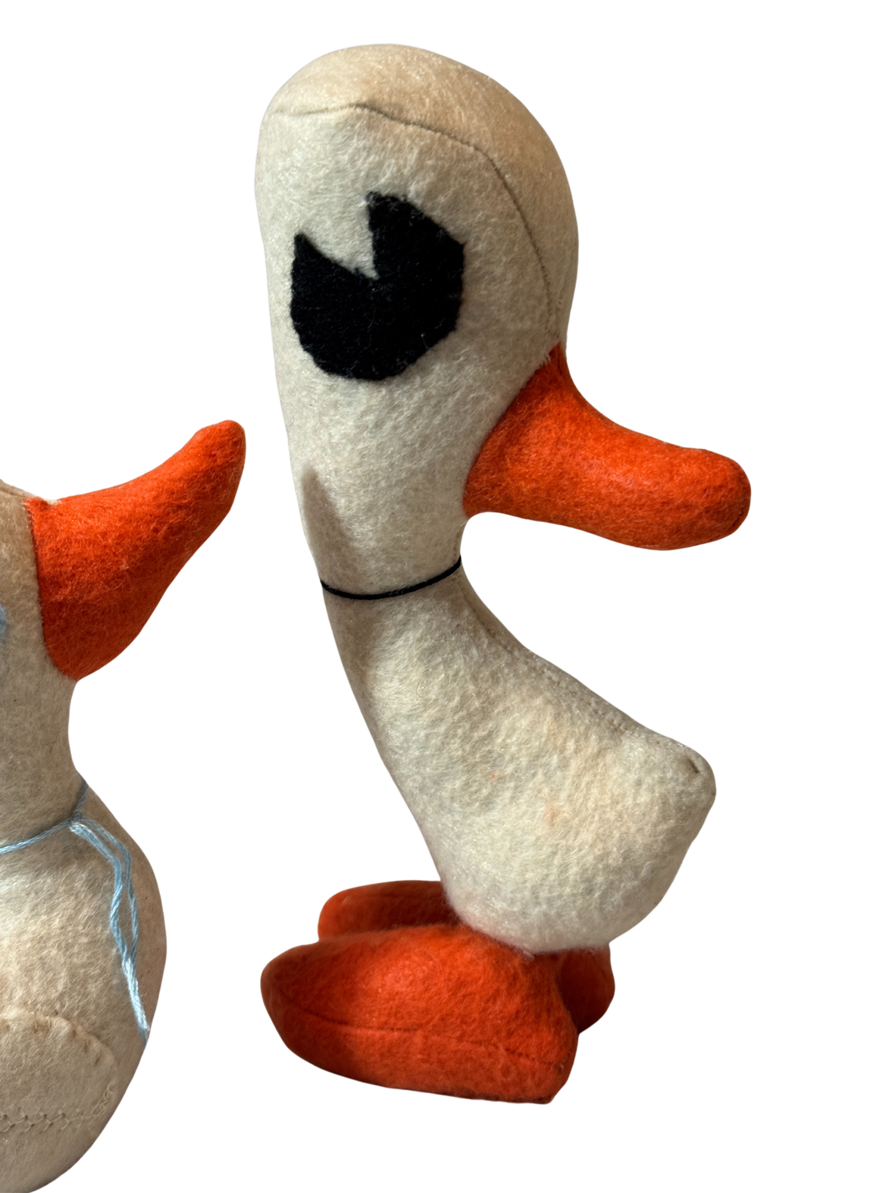 PEARL & PENNY- Pair of Ducks - One of a Kind Artisan Felt Creation Set - Bird Collection