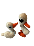 PEARL & PENNY- Pair of Ducks - One of a Kind Artisan Felt Creation Set - Bird Collection
