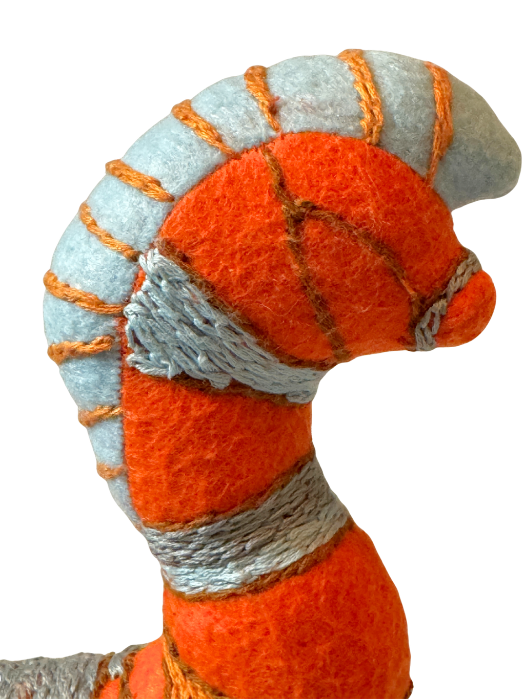 AJAX- The Trojan Horse - One of a Kind Artisan Felt Creation - Horses Collection