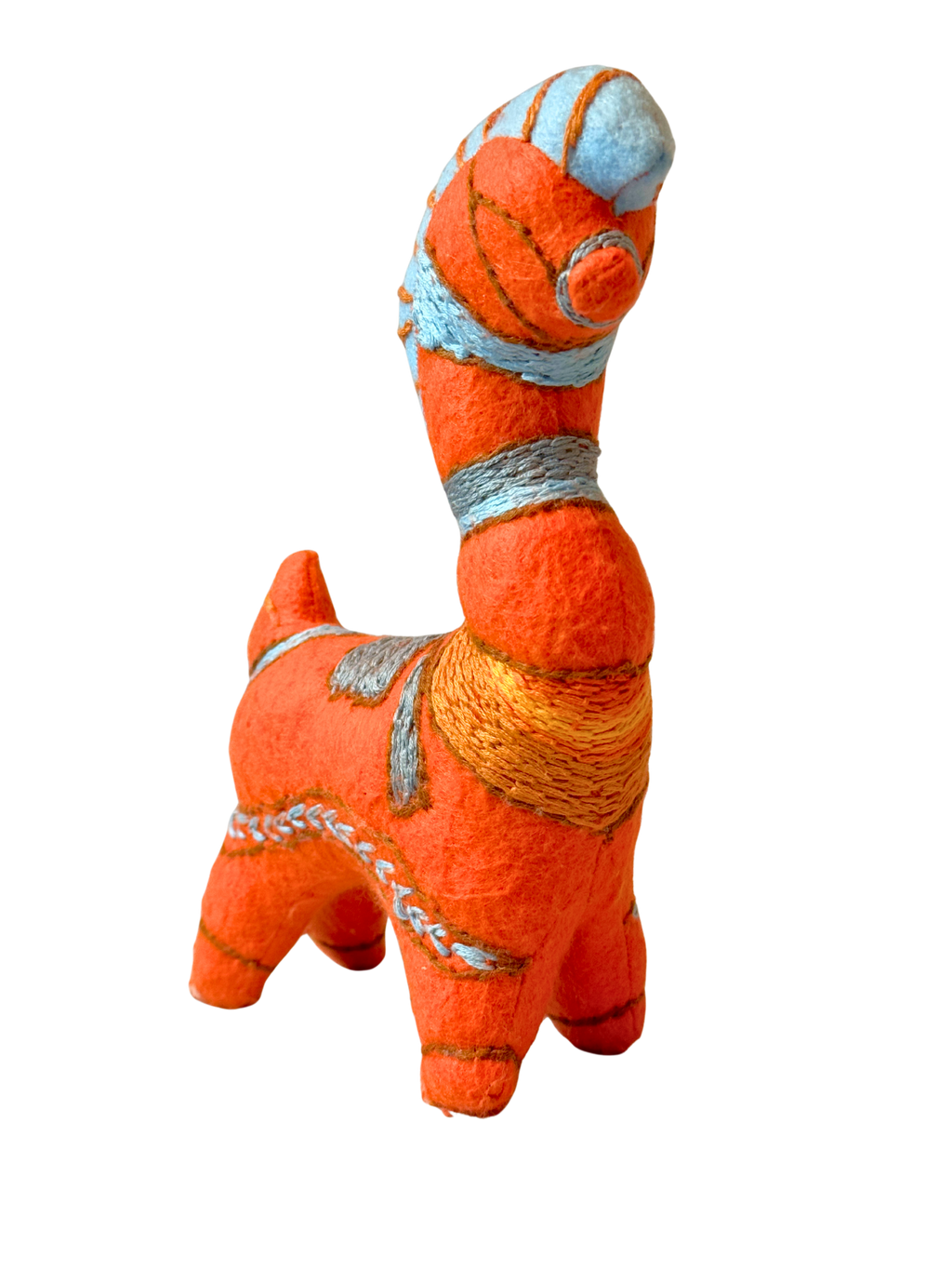 AJAX- The Trojan Horse - One of a Kind Artisan Felt Creation - Horses Collection