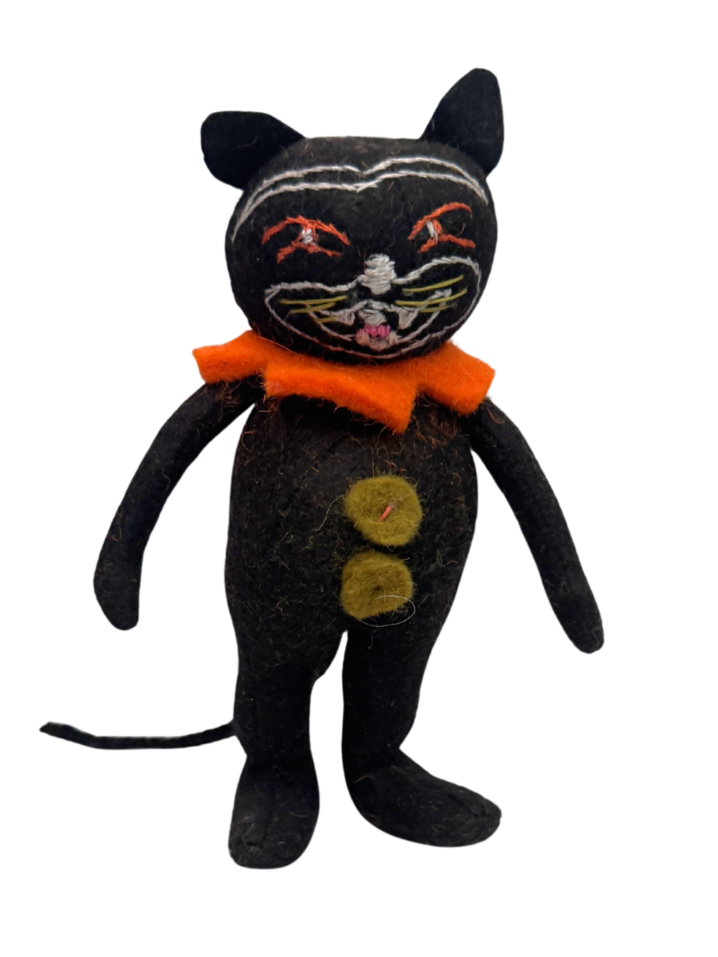 Halloween Angry Black Cat - Chaos - One of a Kind Seasonal Desk Flair