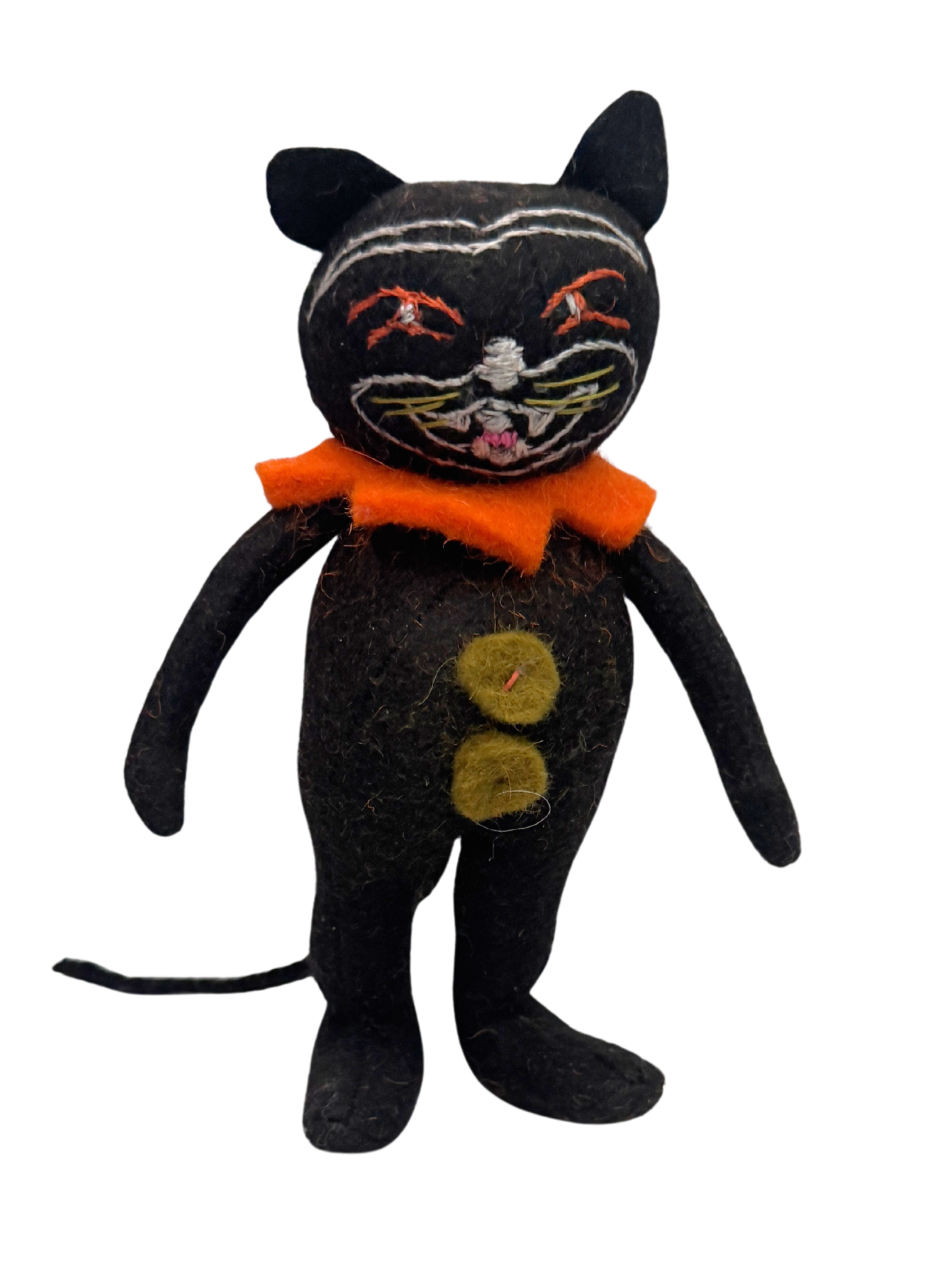 Halloween Angry Black Cat - Chaos - One of a Kind Seasonal Desk Flair