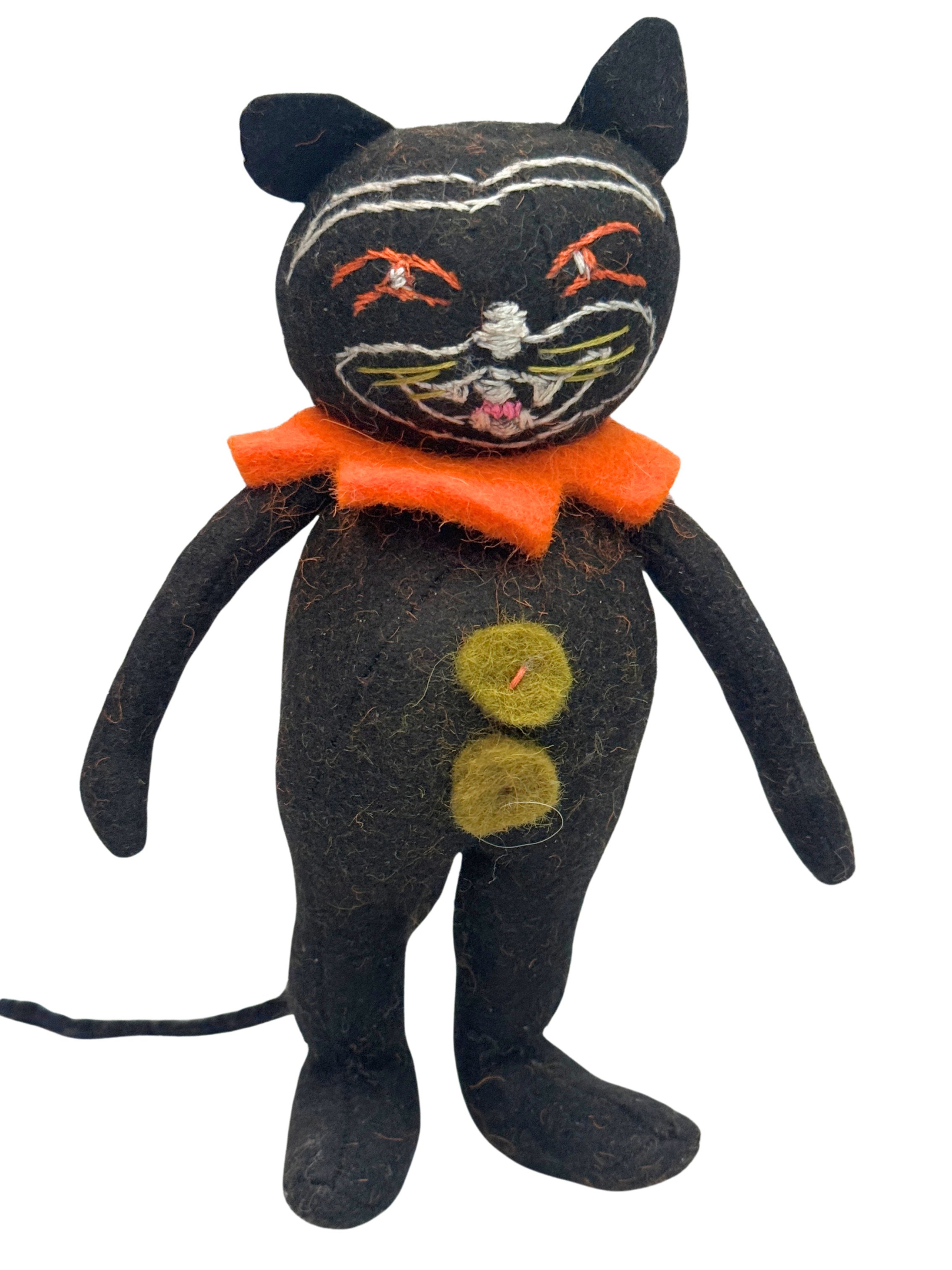Halloween Angry Black Cat - Chaos - One of a Kind Seasonal Desk Flair