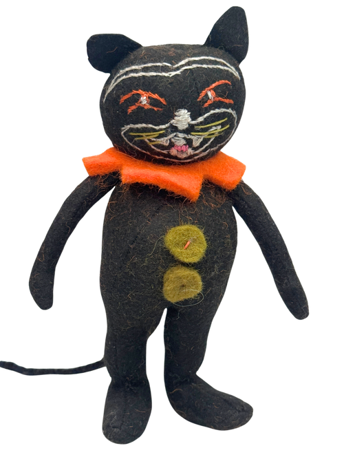 Halloween Angry Black Cat - Chaos - One of a Kind Seasonal Desk Flair